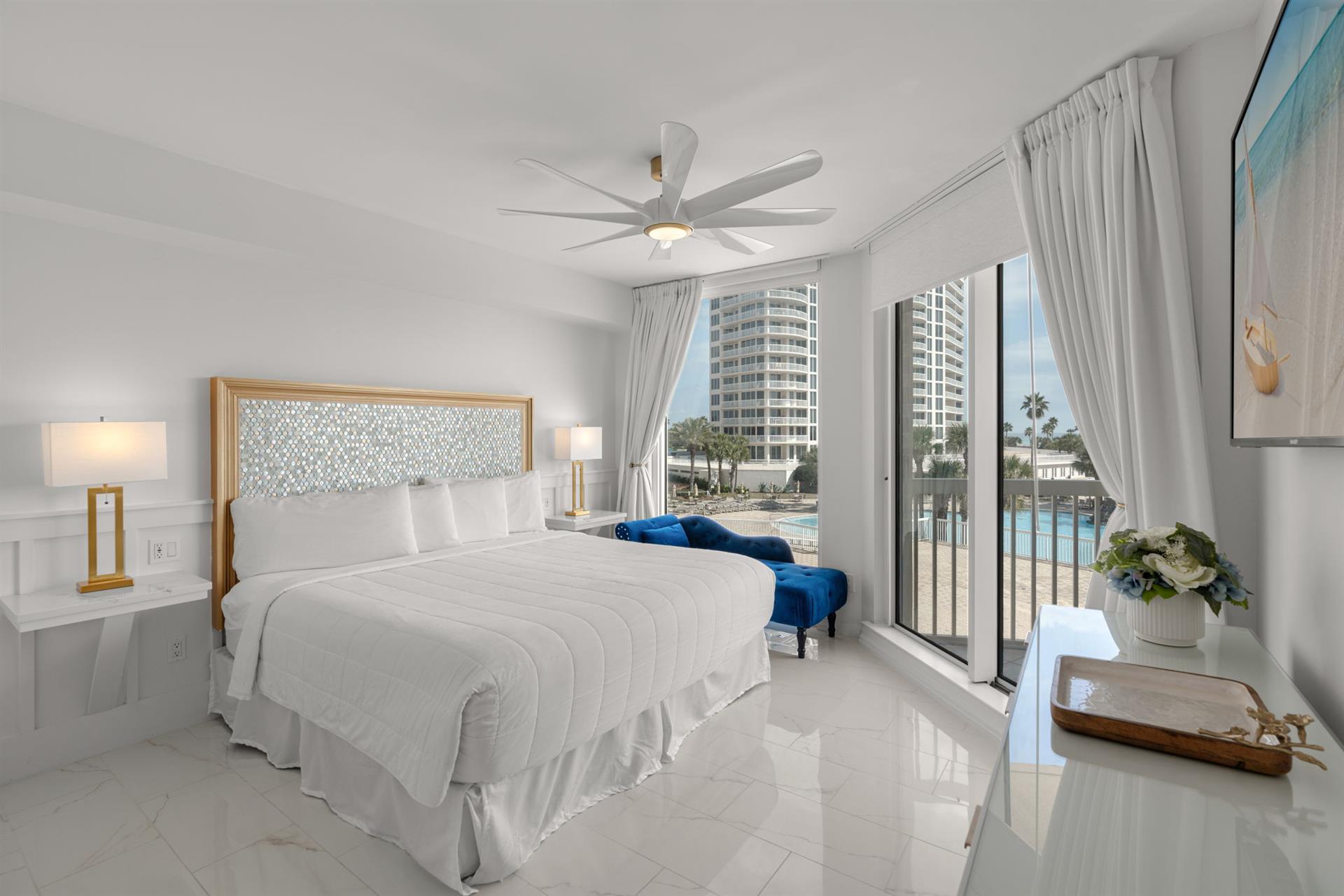 Bedroom 2 is an elegantly appointed bedroom with King bed.