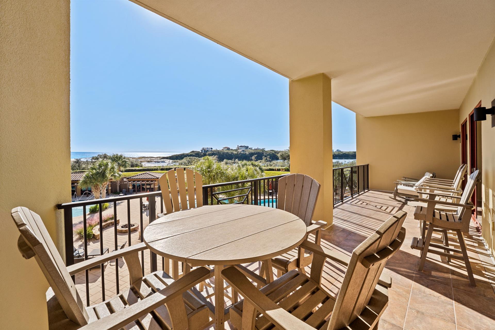 Step out from the master suite to your own private balcony.