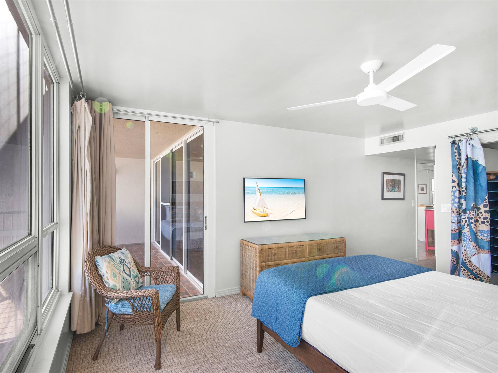 Bedroom 1 with direct Balcony Access