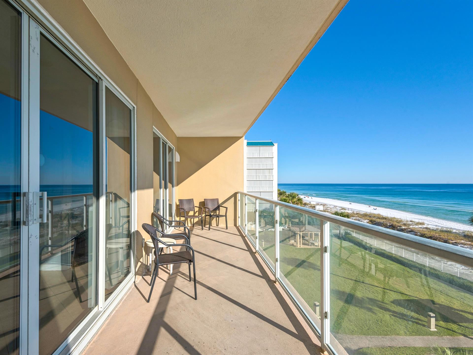 Large Balcony overlooking the Gulf