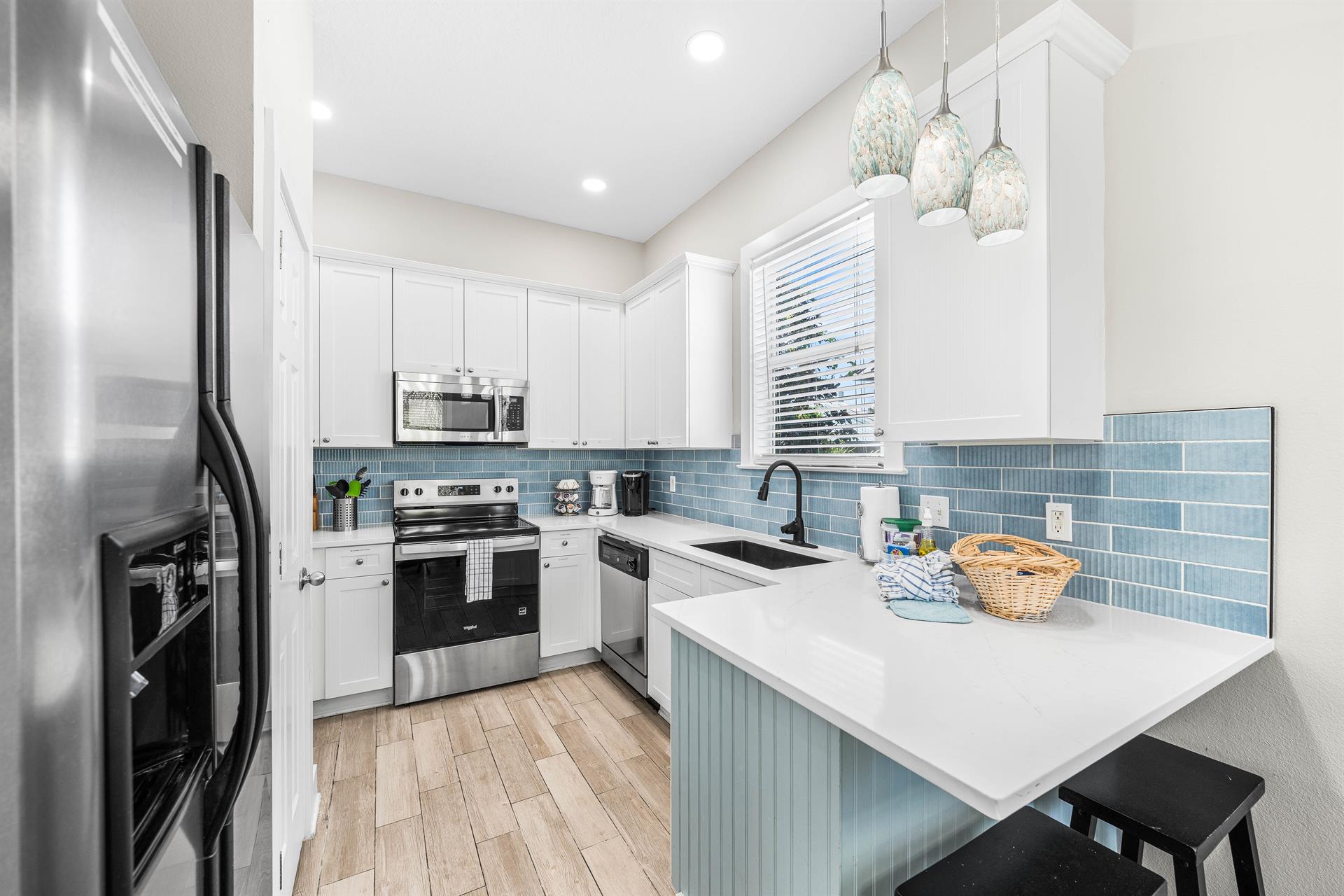 Newly remodeled kitchen