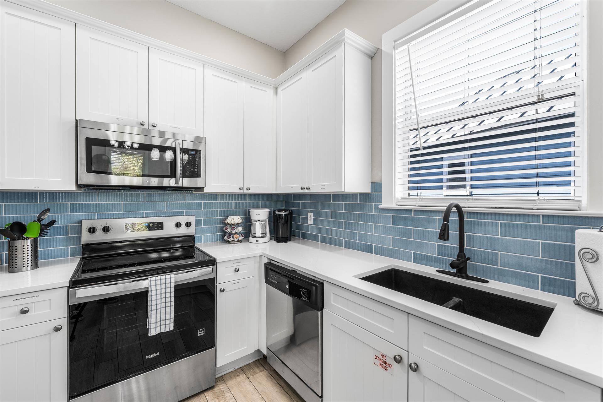 Newly remodeled kitchen
