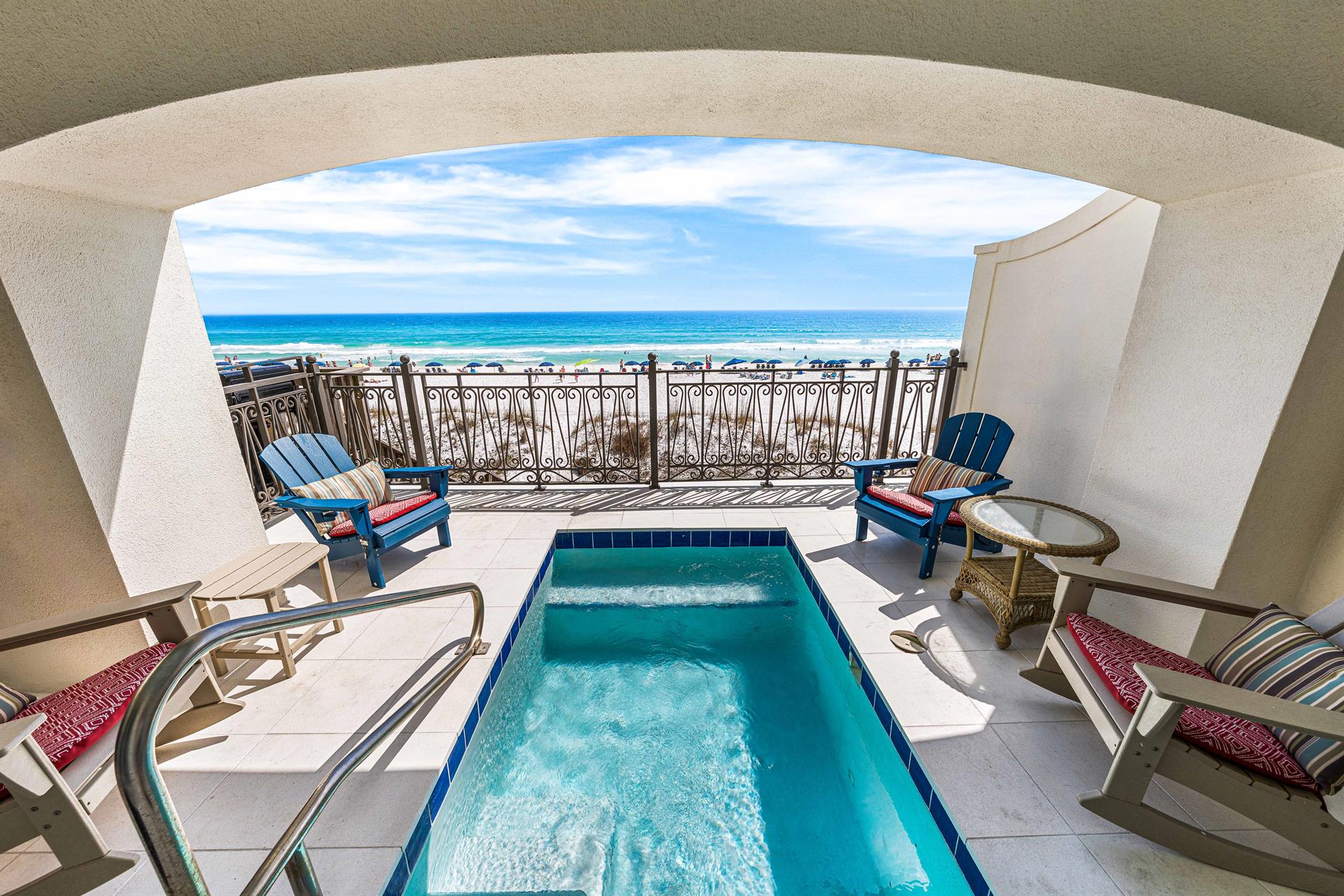 Coastal Treasure Frangista Beach in Miramar Beach, FL Enjoy Amazing Sunsets by your Private Pool