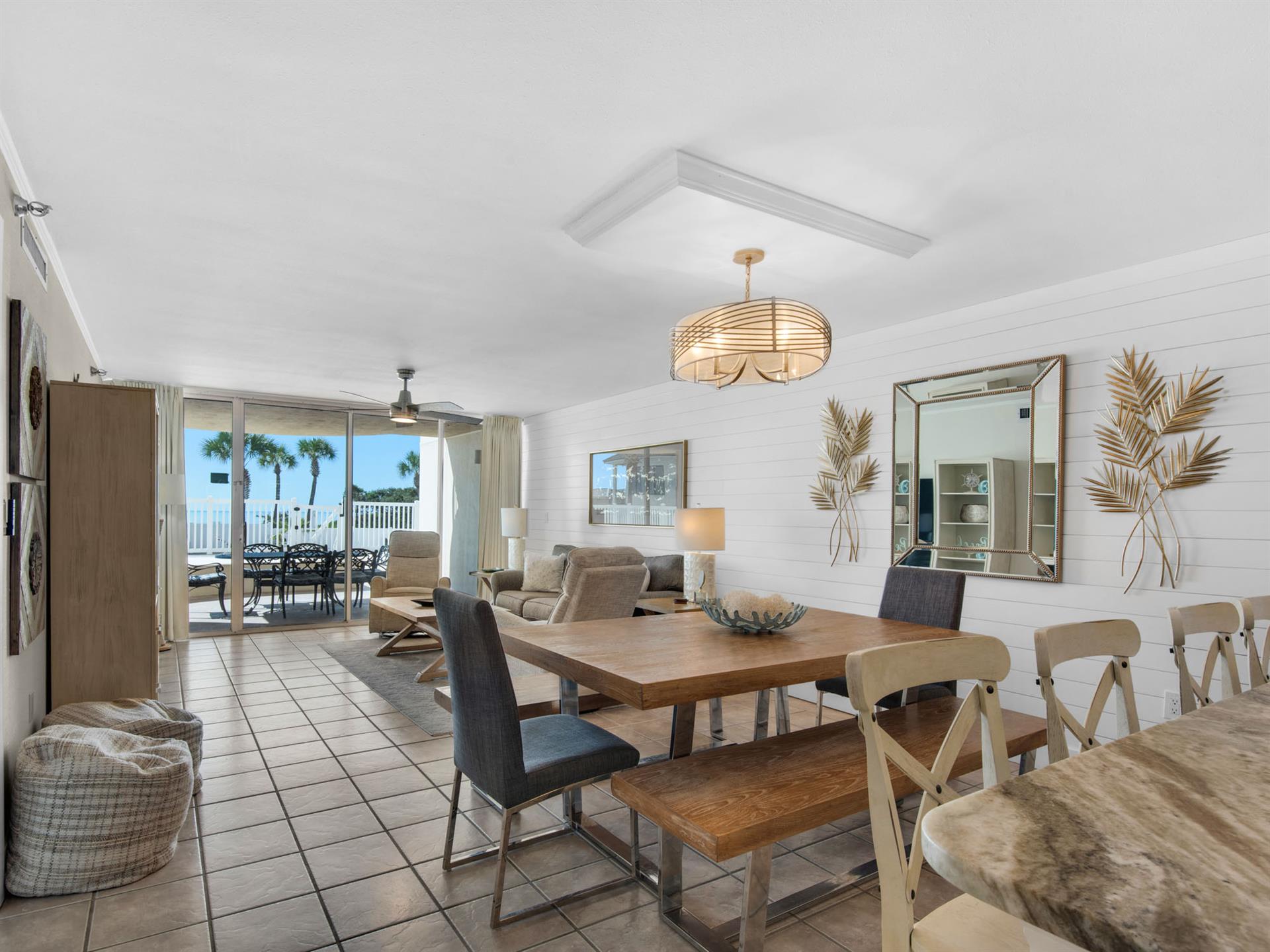 Open Kitchen, Dining and Living Area