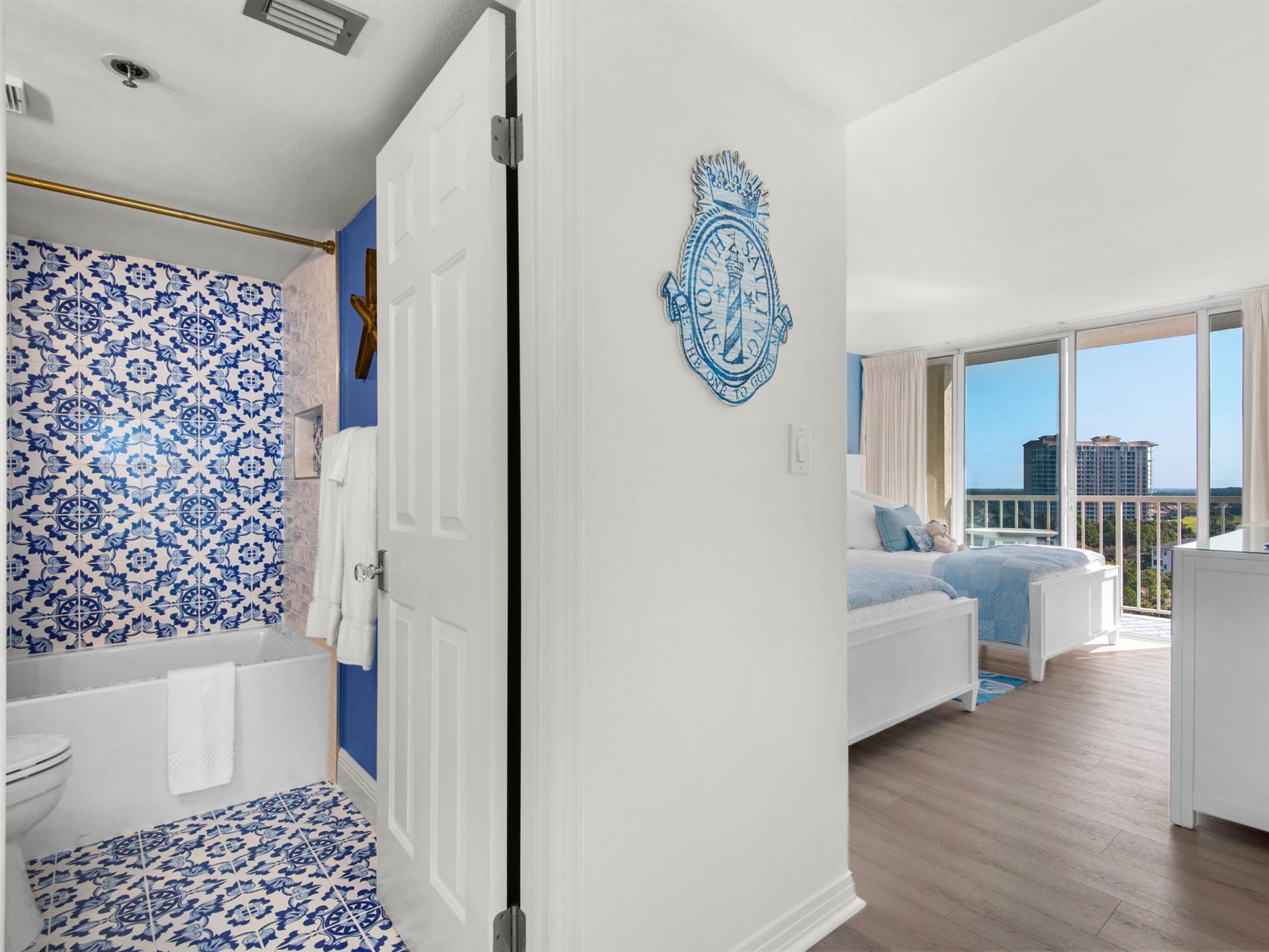 View into Bedroom 3 and Bathroom 3