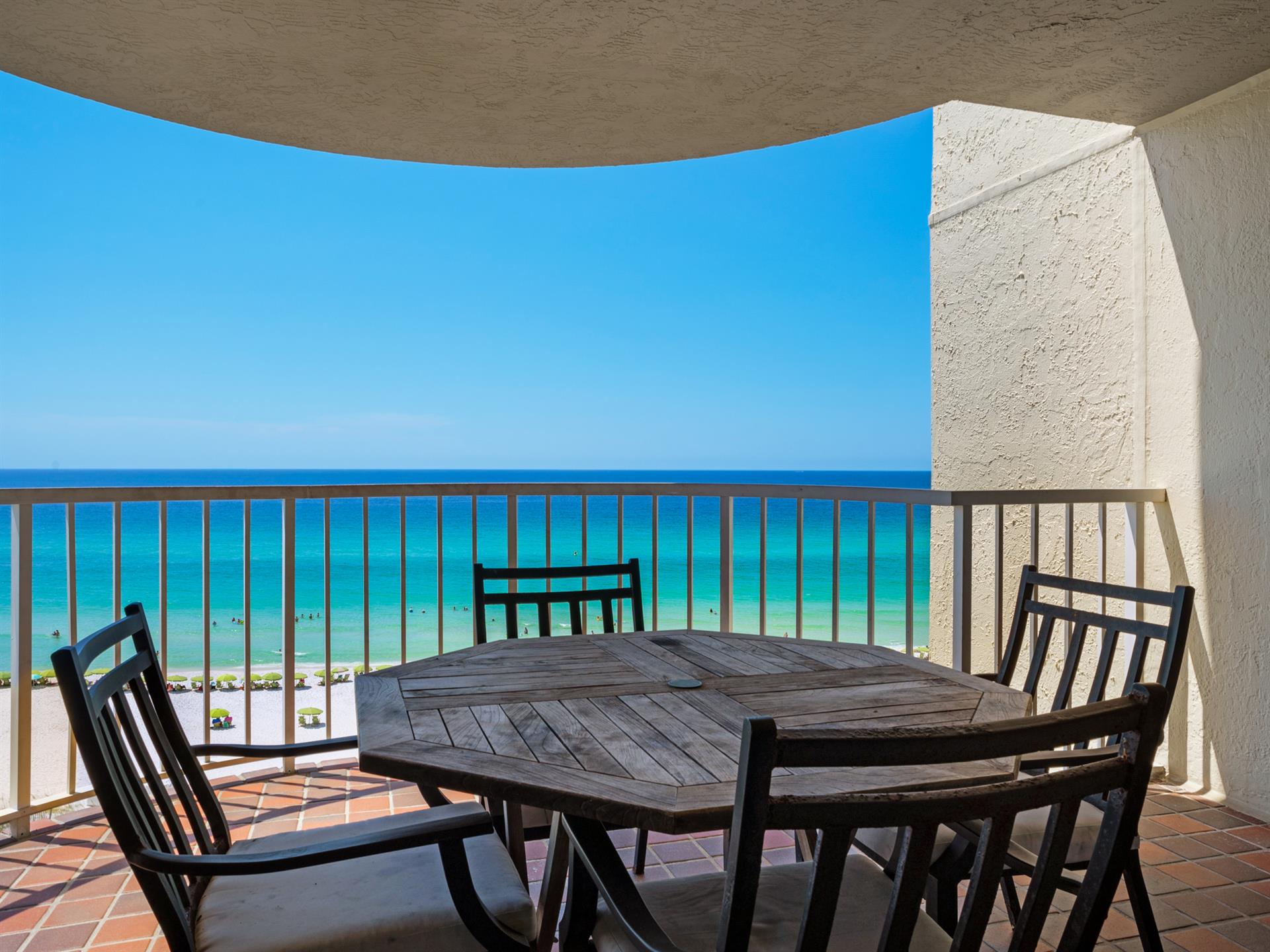 Private Balcony with Gulf Views