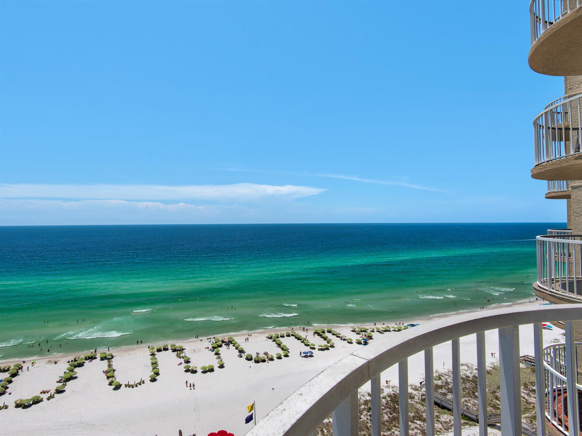 Looking West from Private Balcony