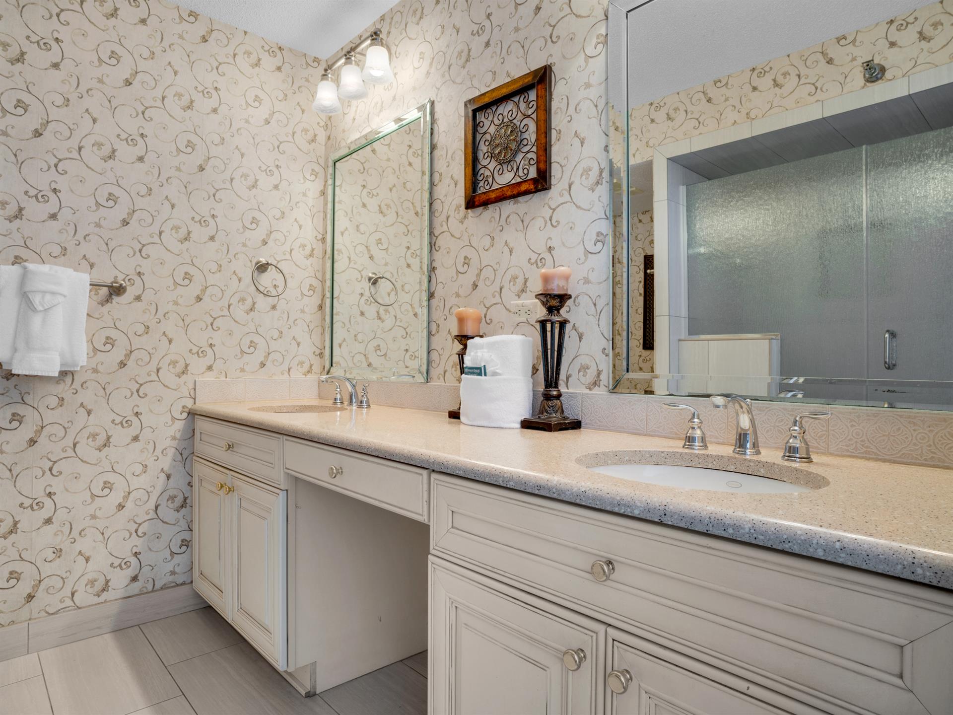 Bathroom 1 with Double Vanities