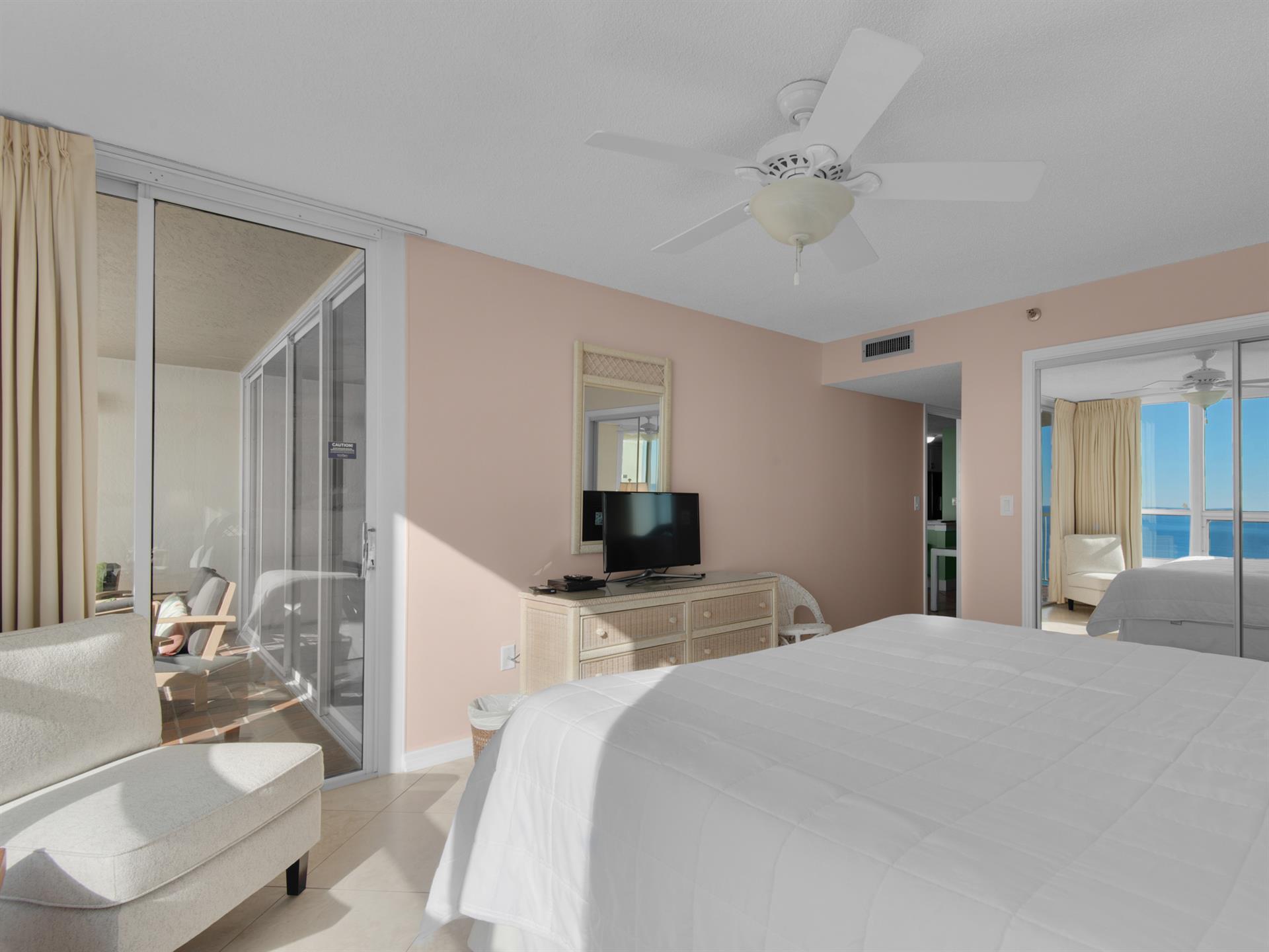 Bedroom 1 with Flat Screen TV