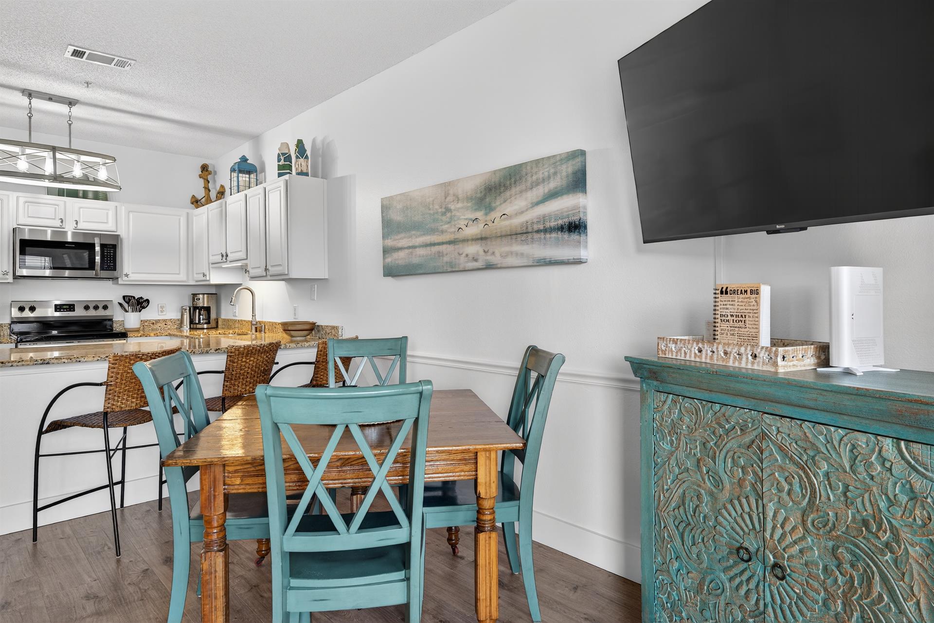 Bar seating and Dining Area