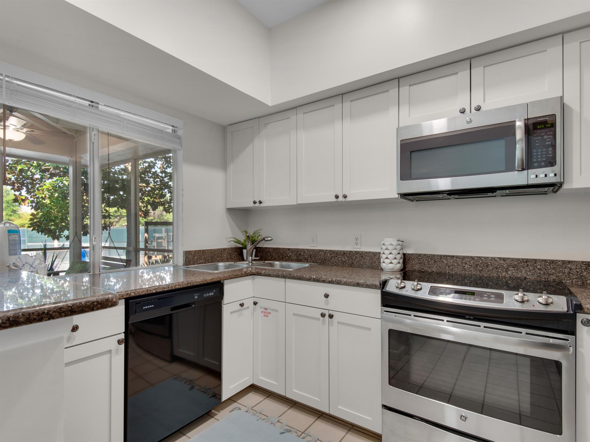 Kitchen with Pass Through Window