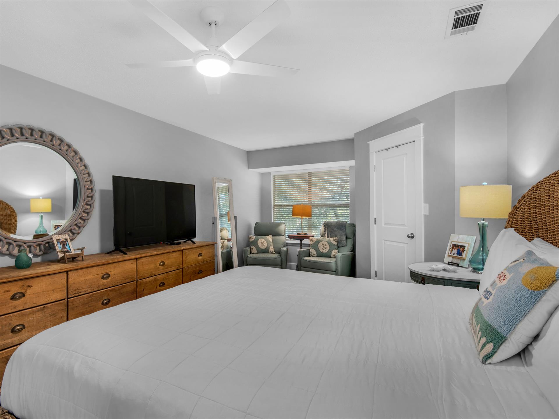 Bedroom 1 with Flat Screen TV