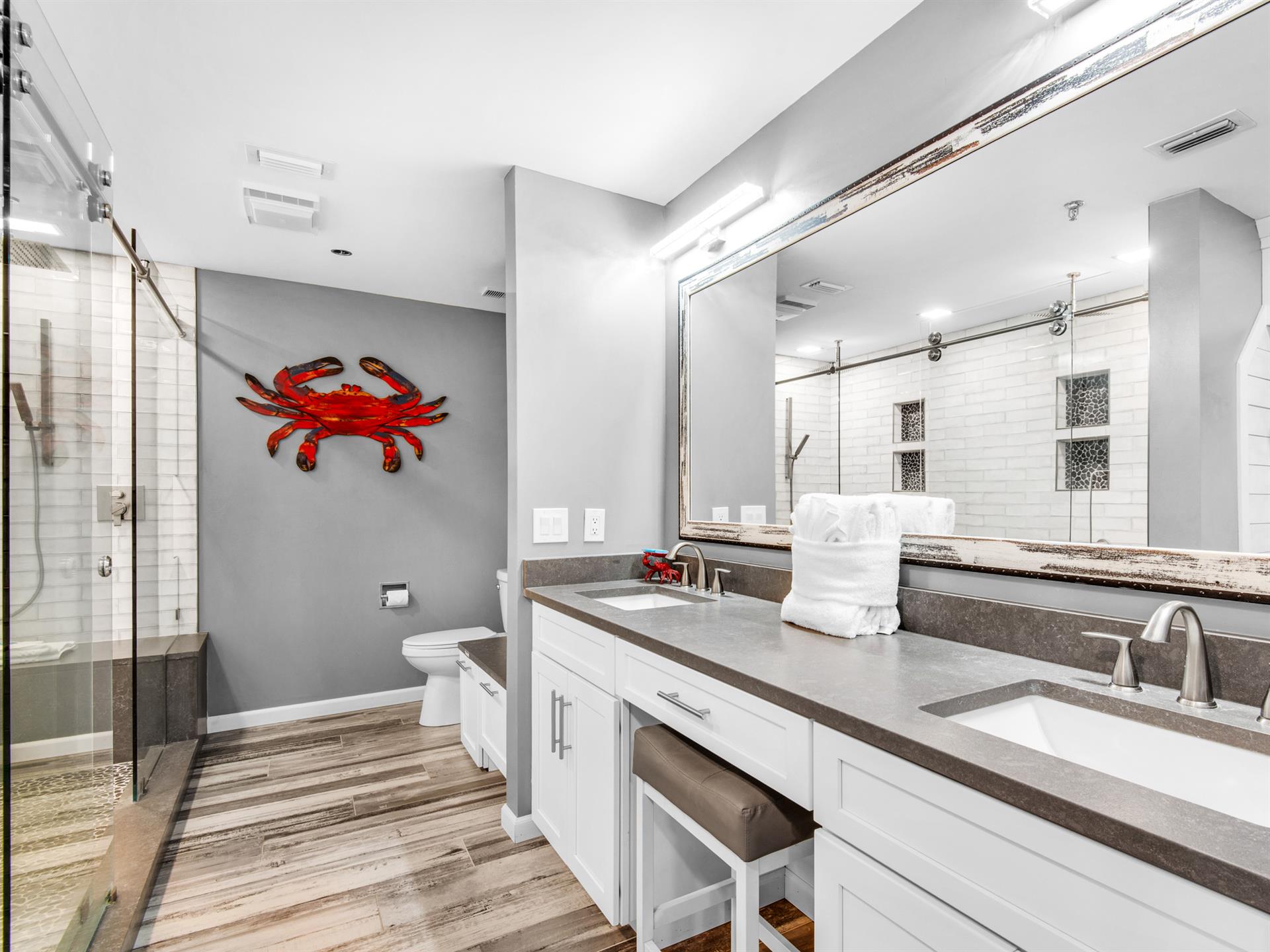 Bathroom 1 with Double Vanities