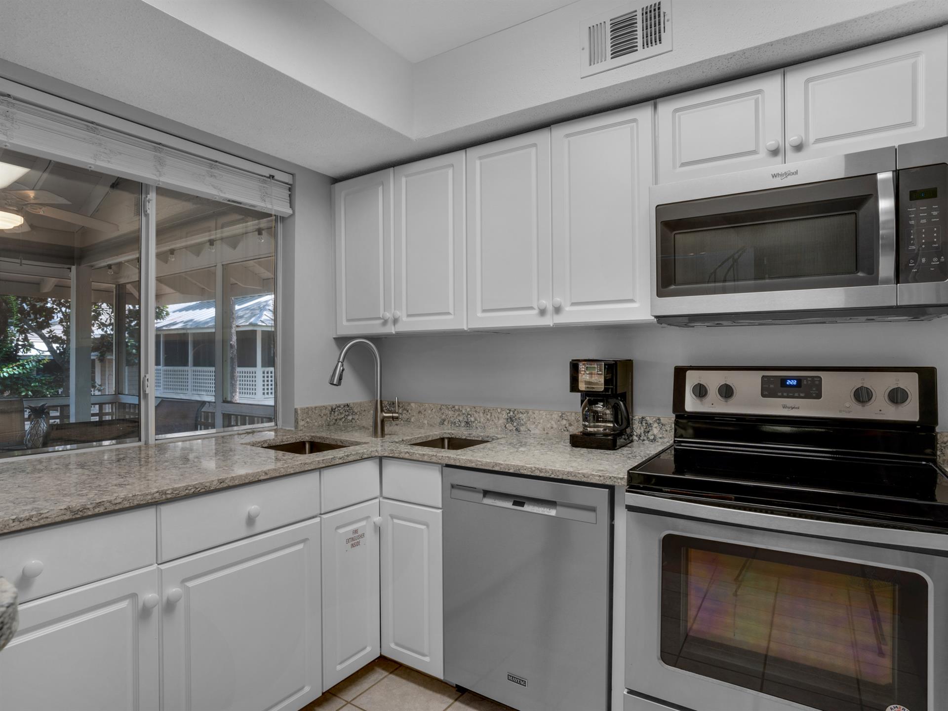 Kitchen with Pass Through Window