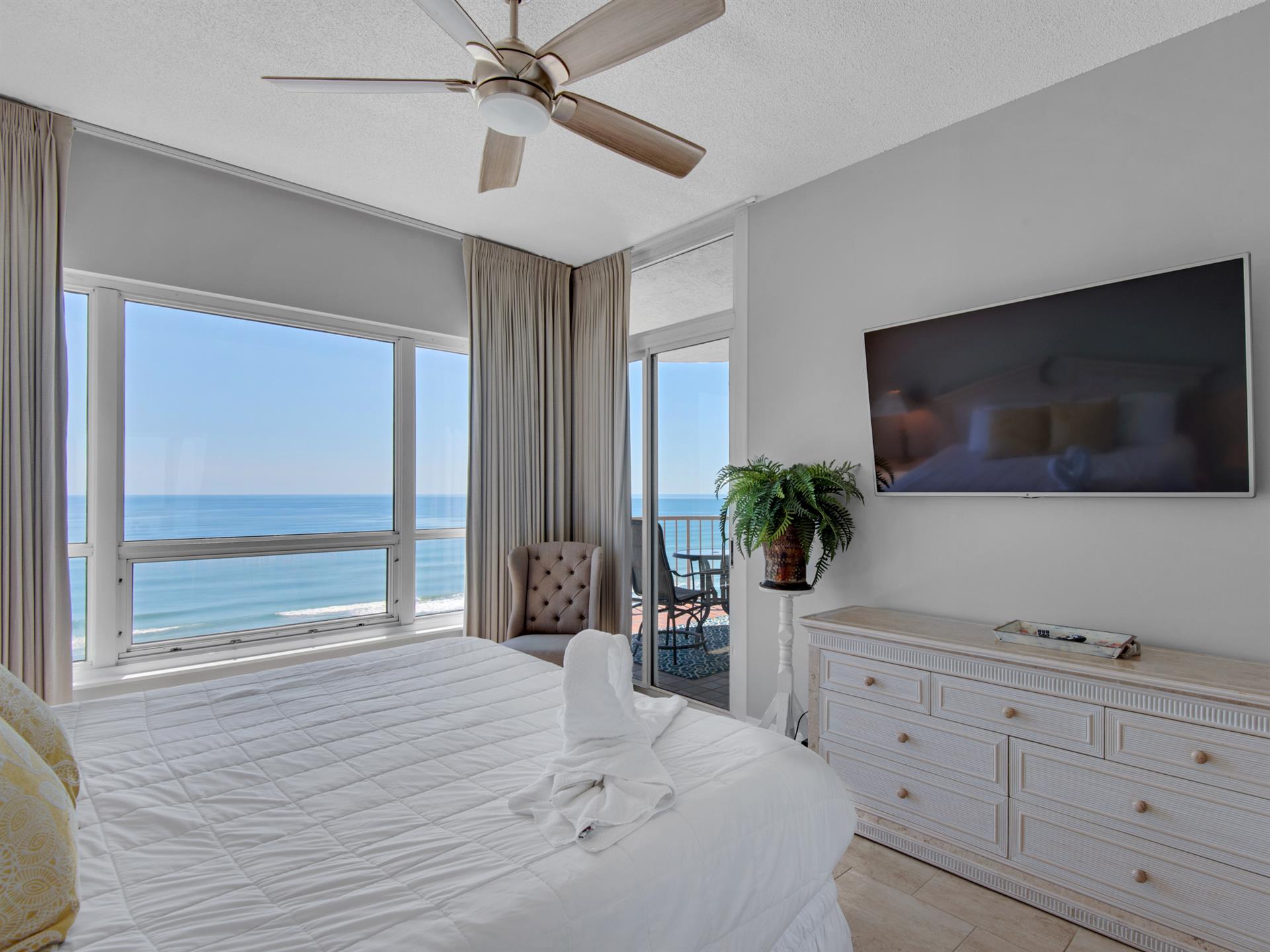 Bedroom 1 with Flat Screen TV