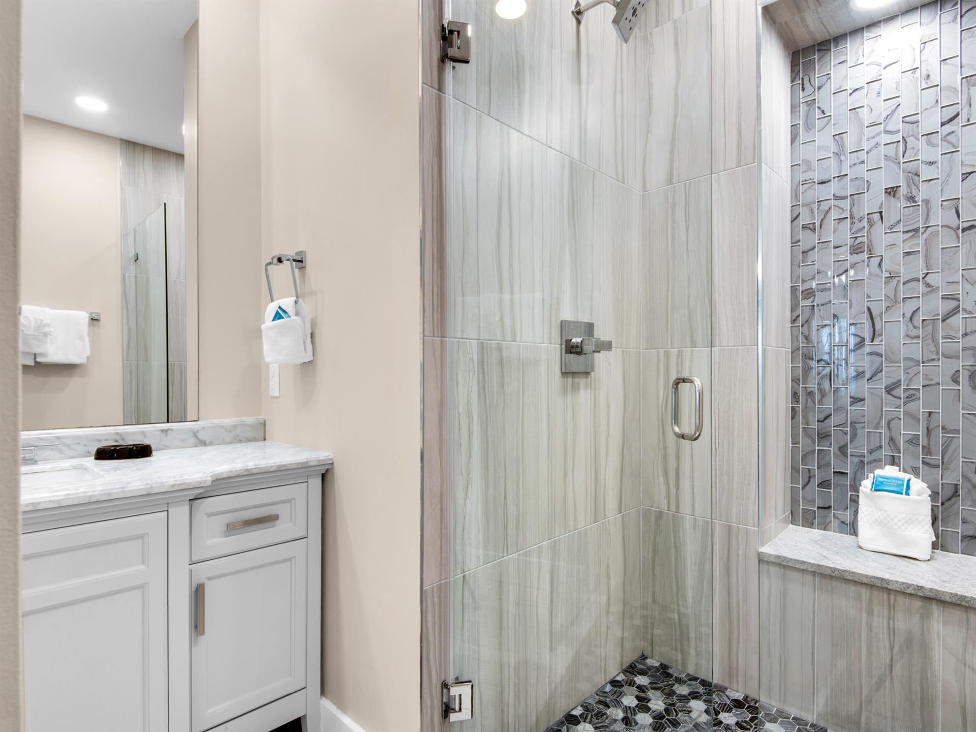 Bathroom 1 with WalkIn Shower