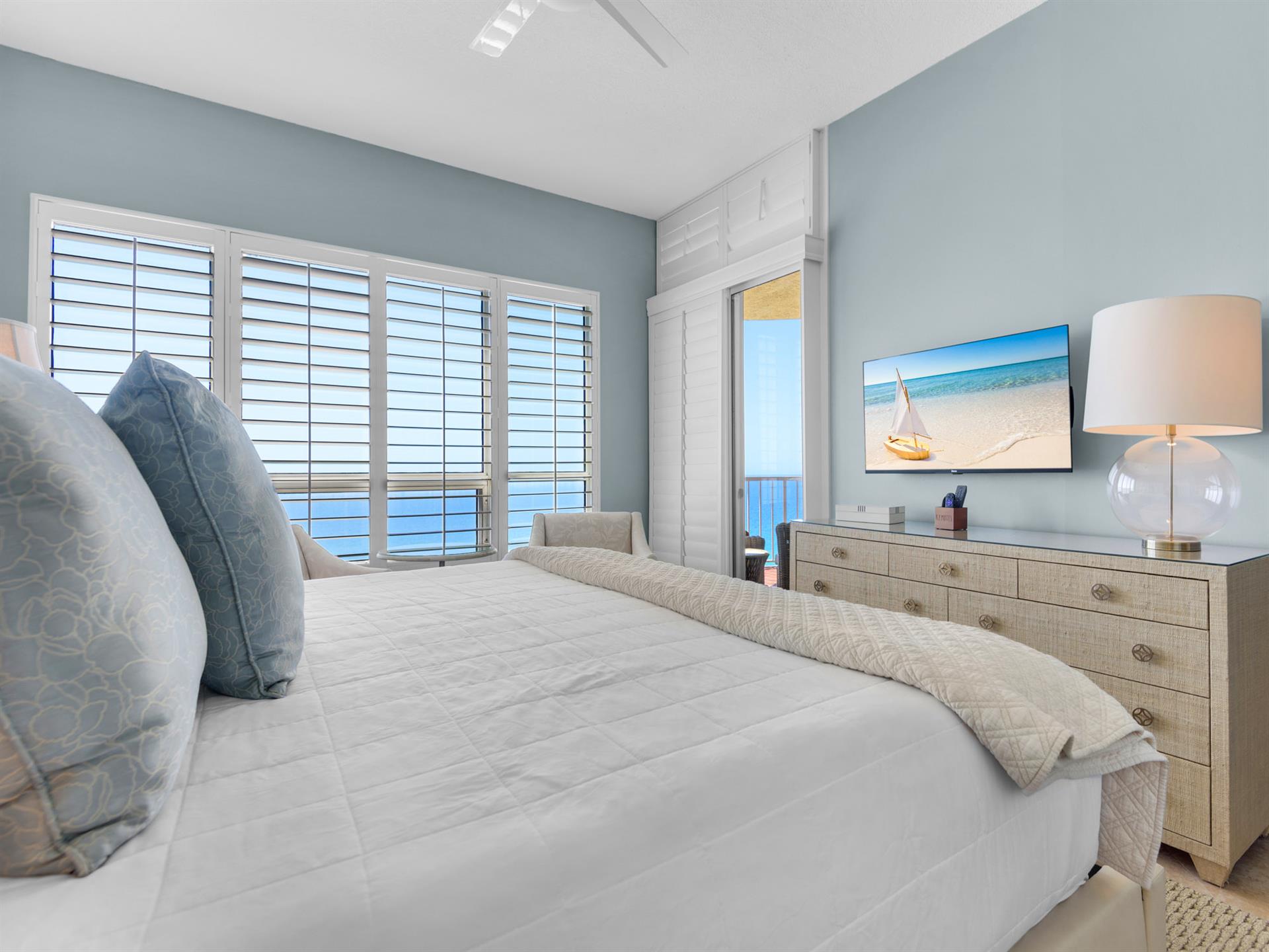 Bedroom 1 with Flat Screen TV