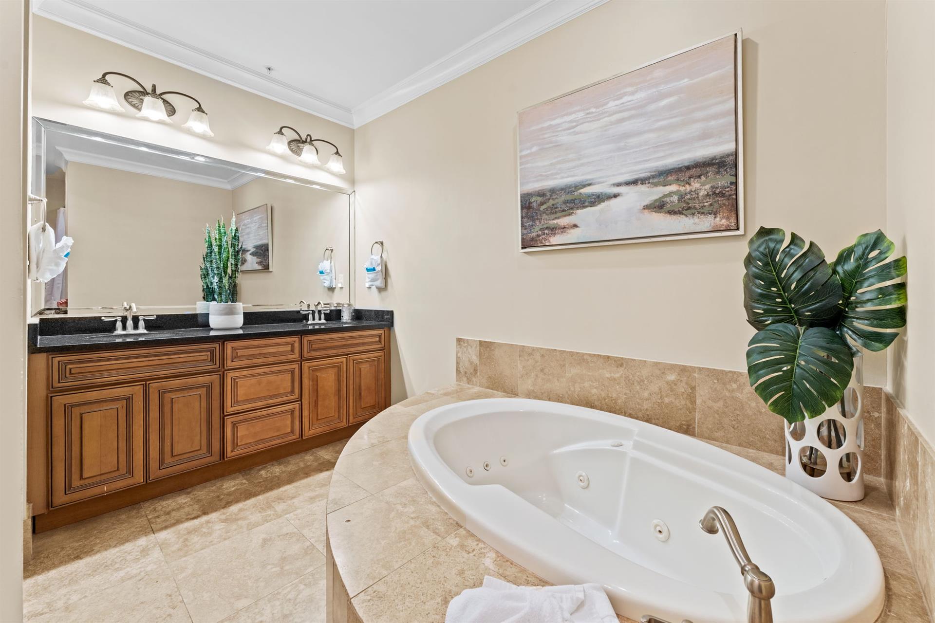 Primary Bathroom with Soaking Tub