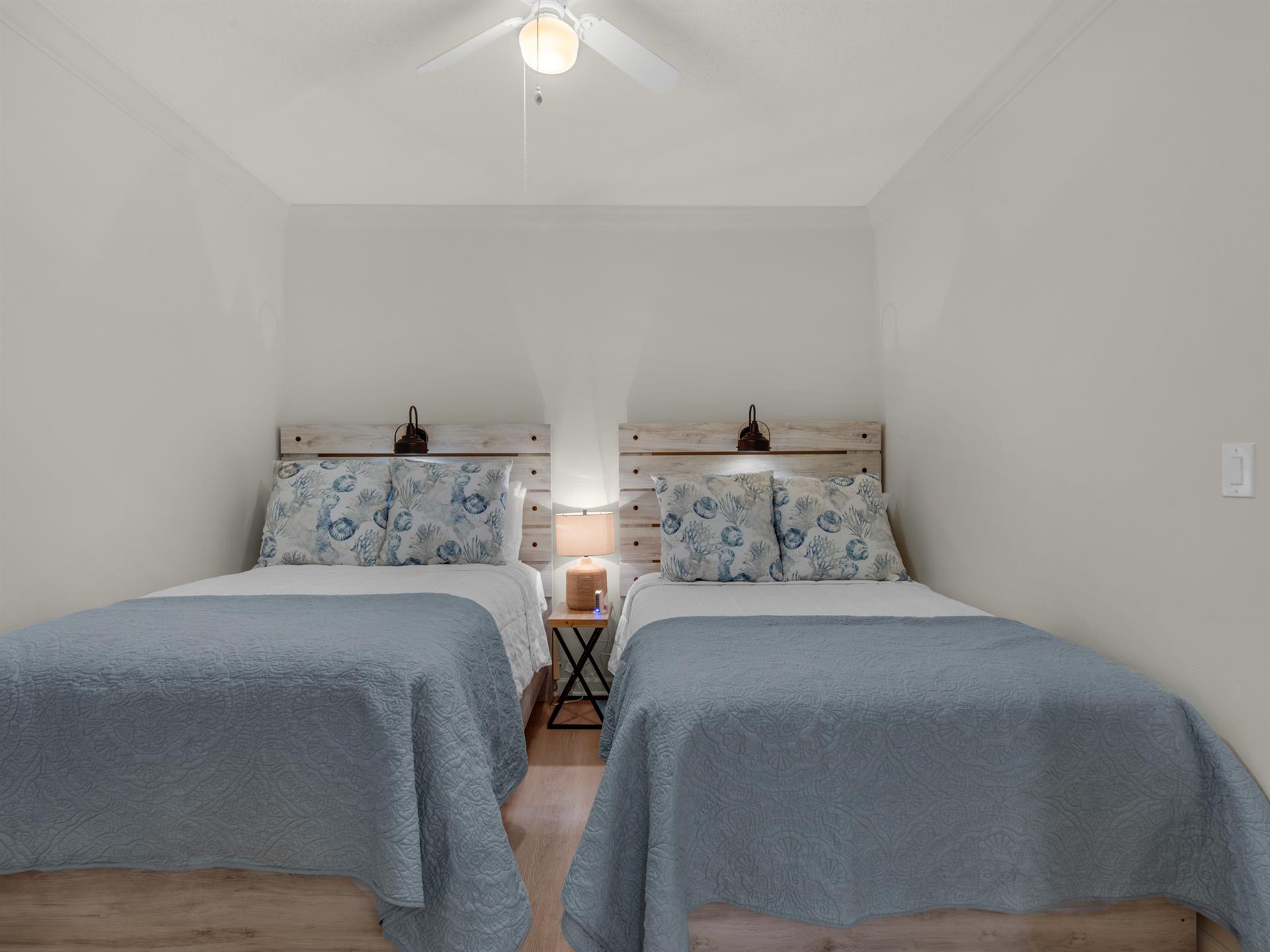 Bedroom 2 with 2 Double Beds