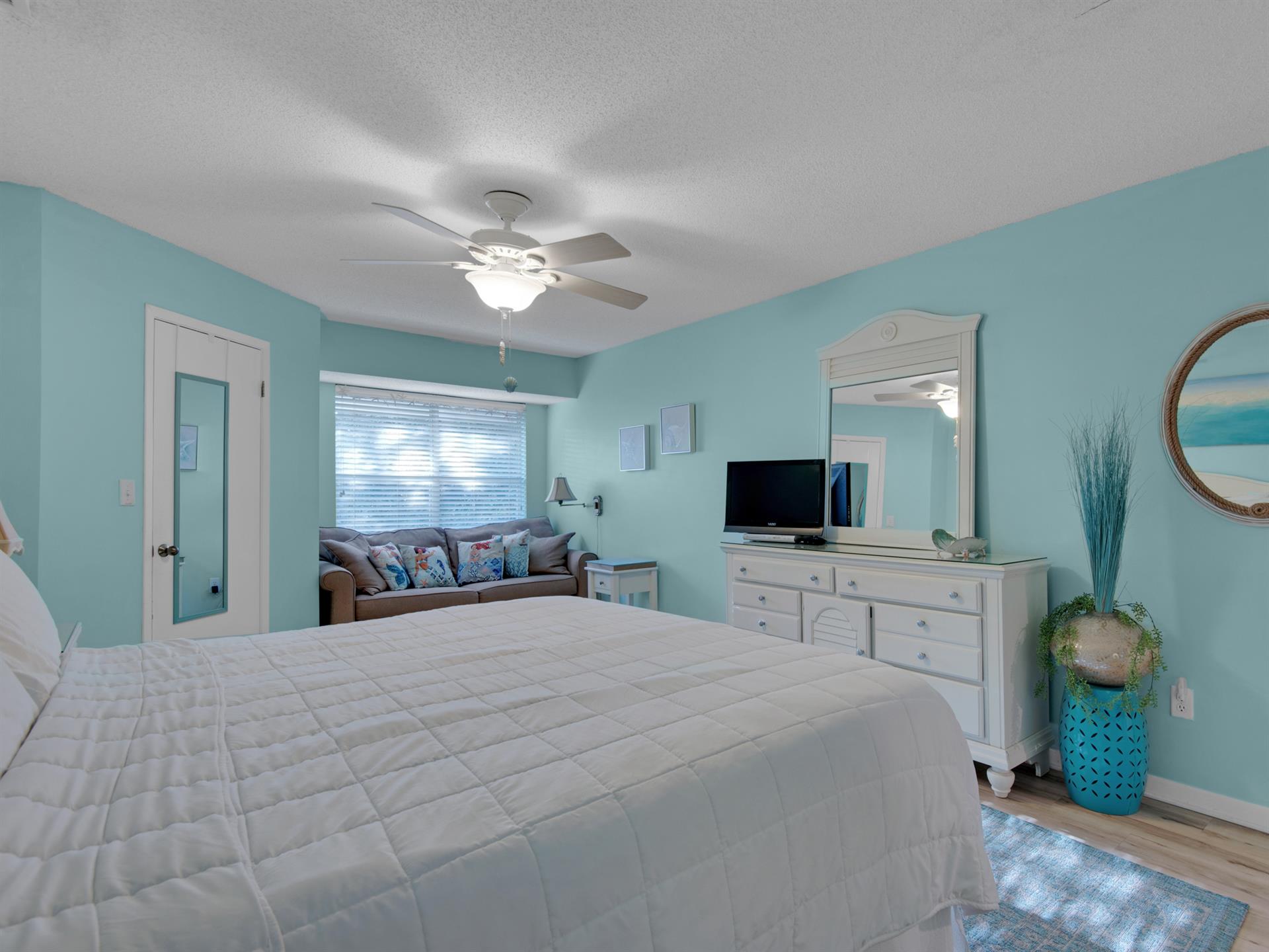 Bedroom 1 with Flat Screen TV