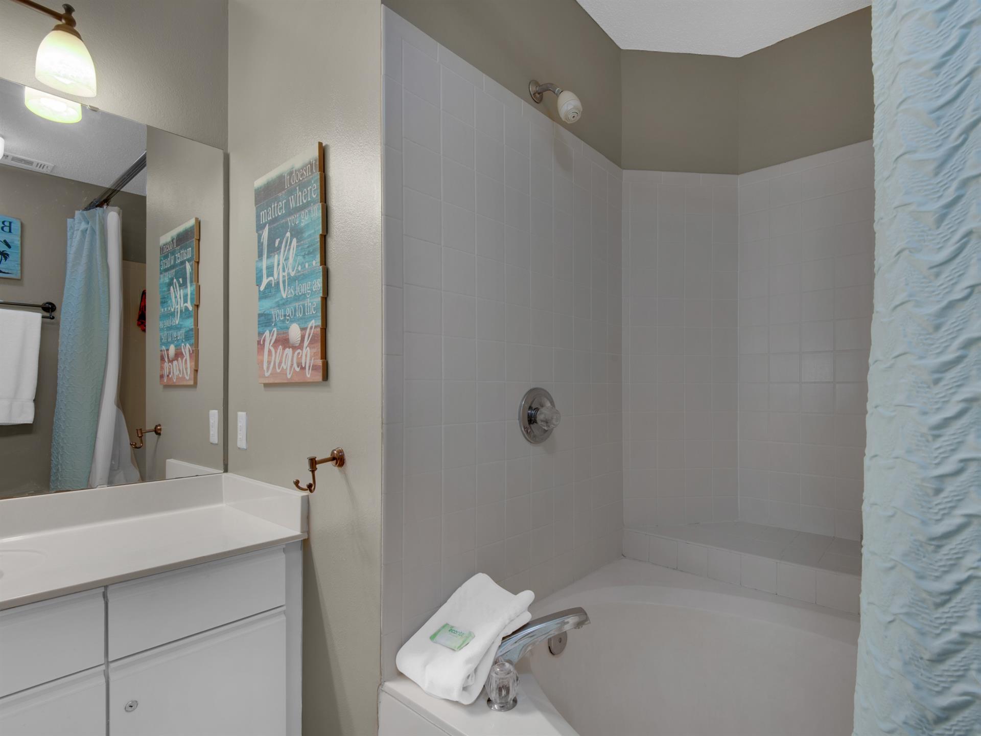 Bathroom 1 with Tub Shower Combo