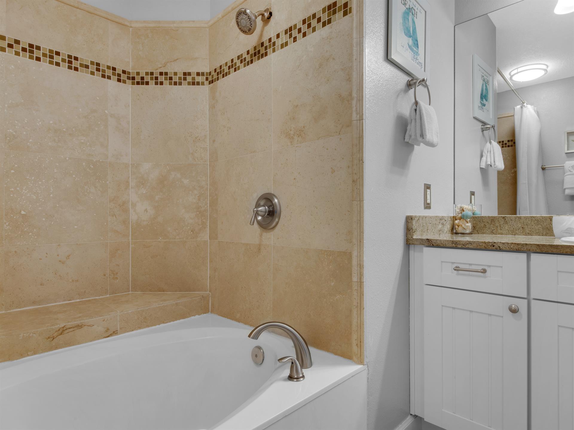 Bathroom 1 with Tub Shower Combo