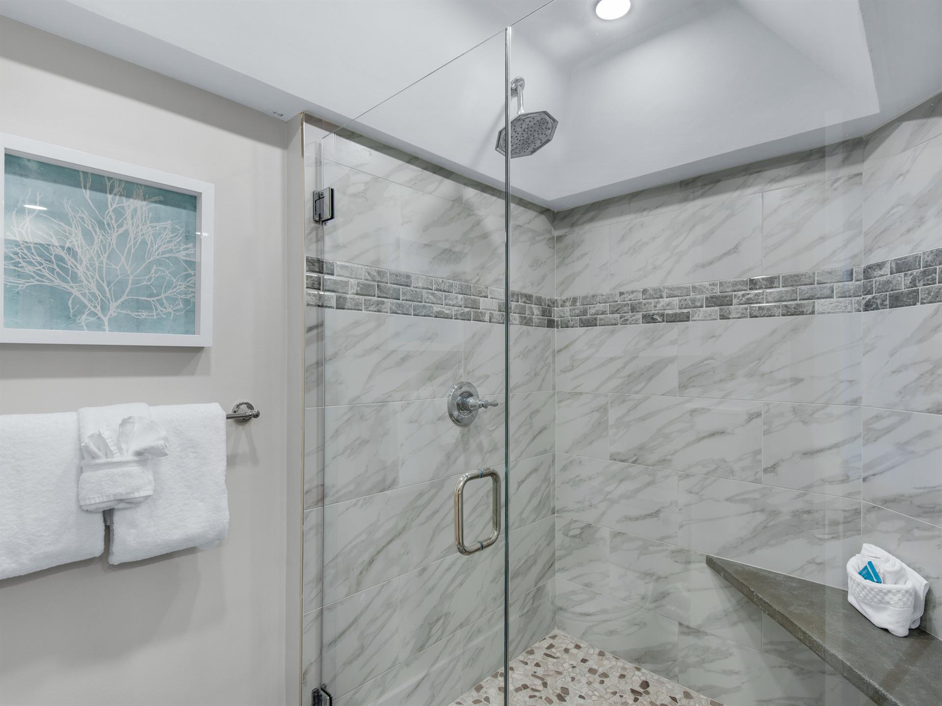 Bathroom 1 with WalkIn Shower