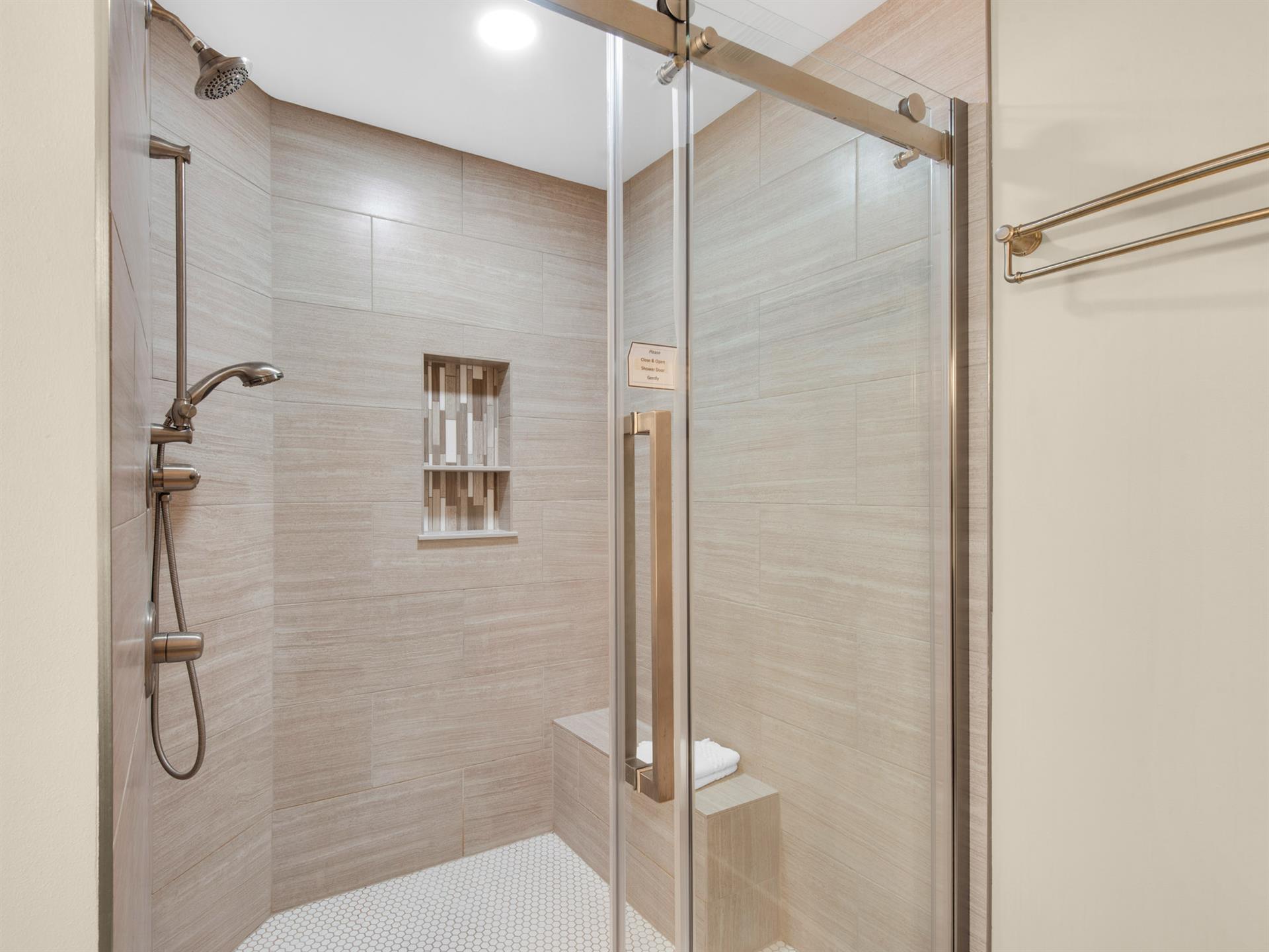 Bathroom 1 with WalkIn Shower