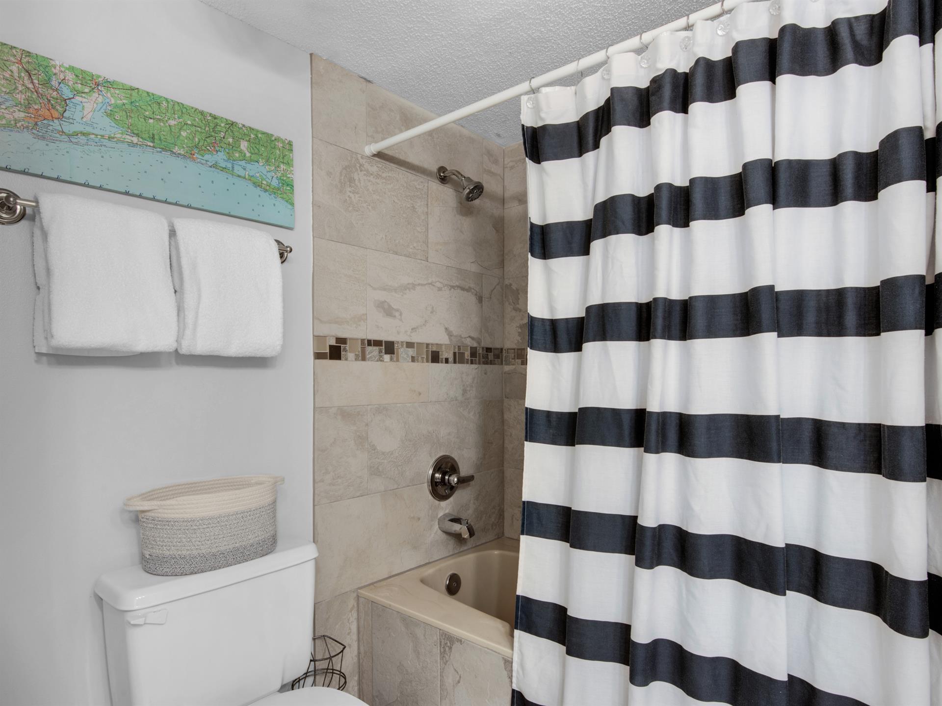 Bathroom 1 with Tub Shower Combo
