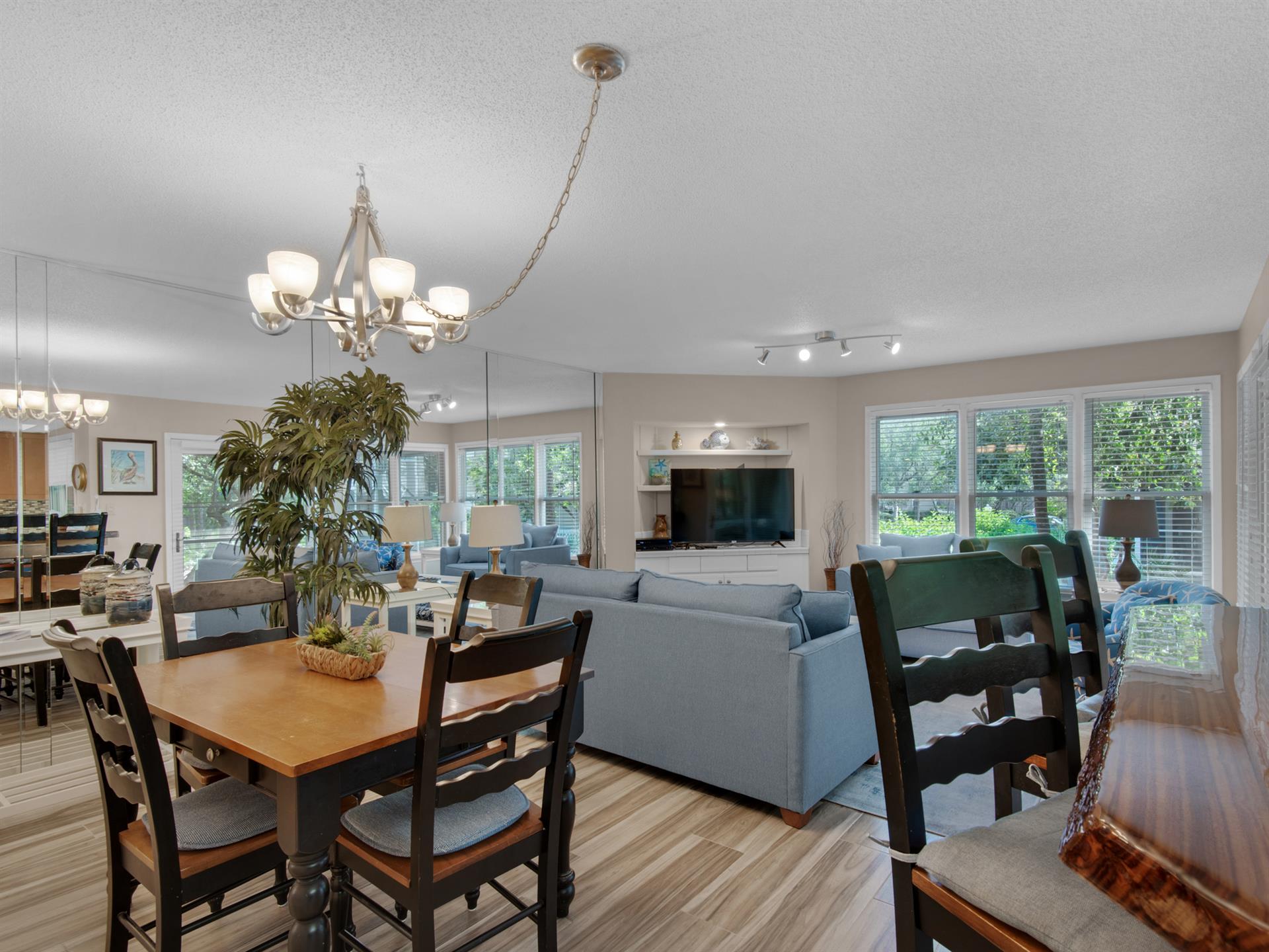 Open Living and Dining Area
