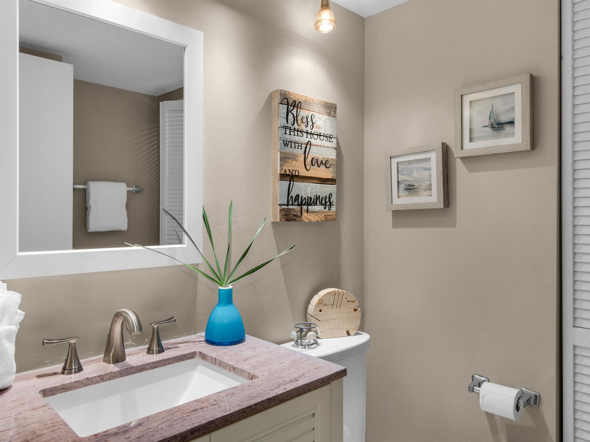 Half Bath in Hallway