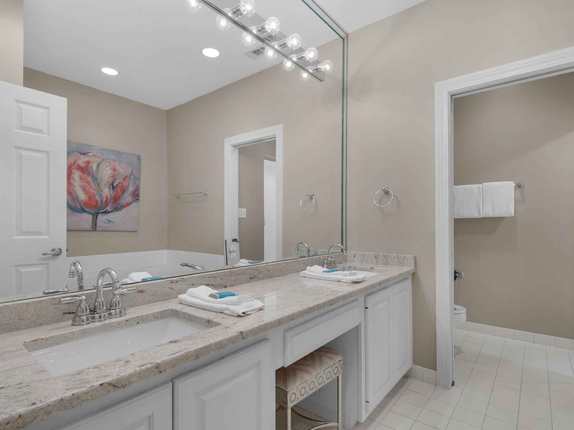Bathroom 1 with Double Vanities