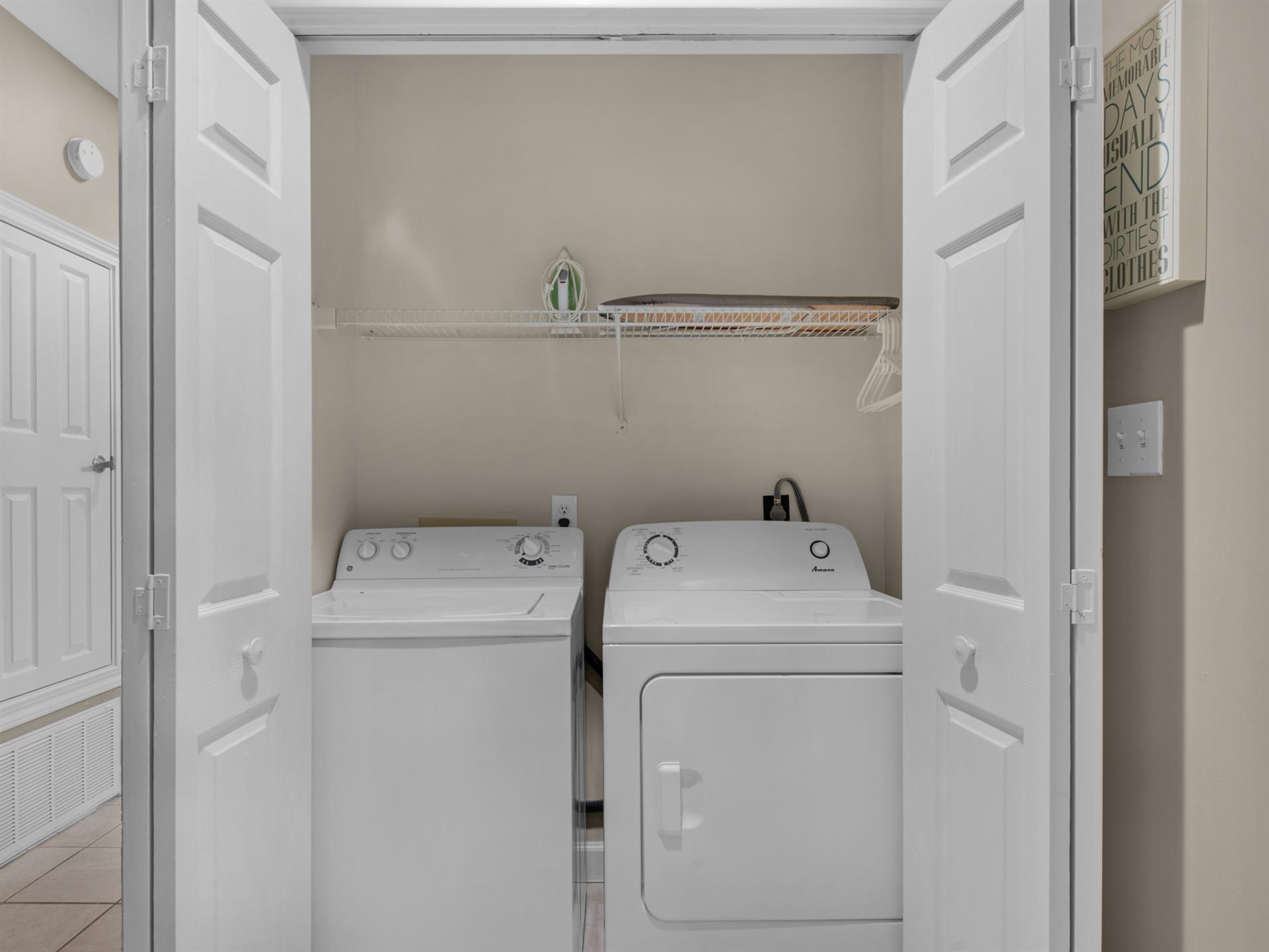 Full Size Washer and Dryer In Unit