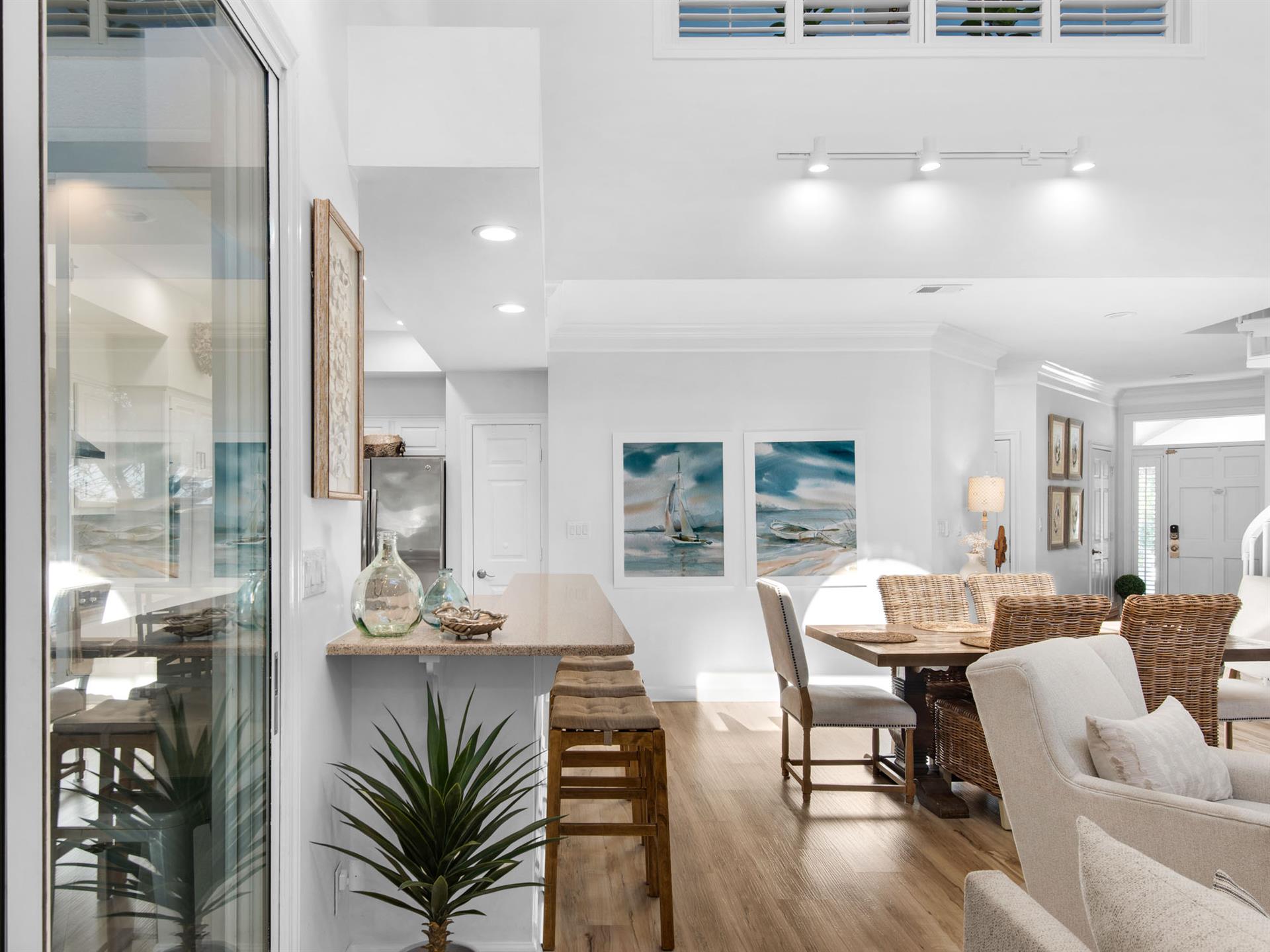 Open Living and Dining Area