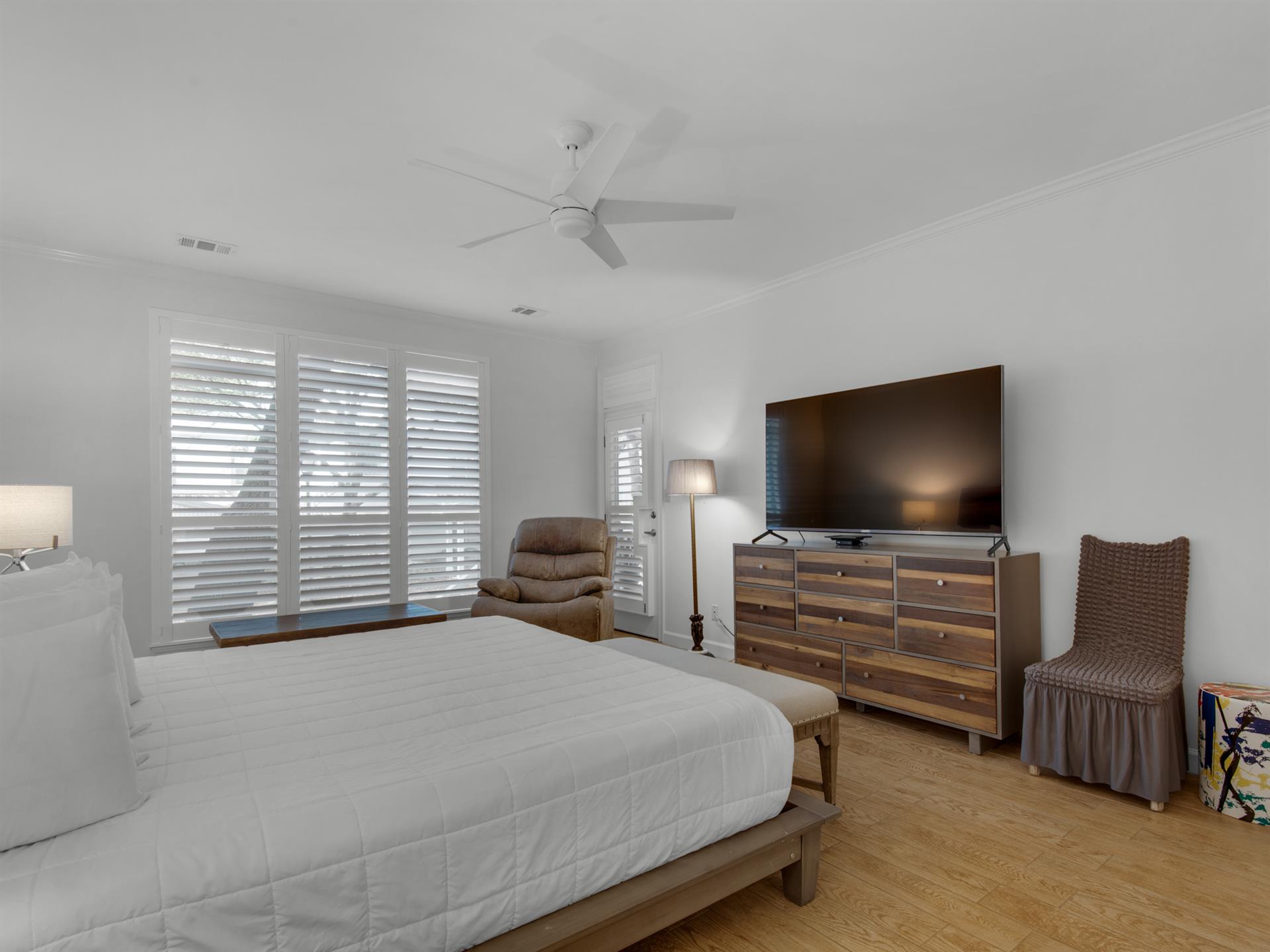 Bedroom 1 with Flat screen TV