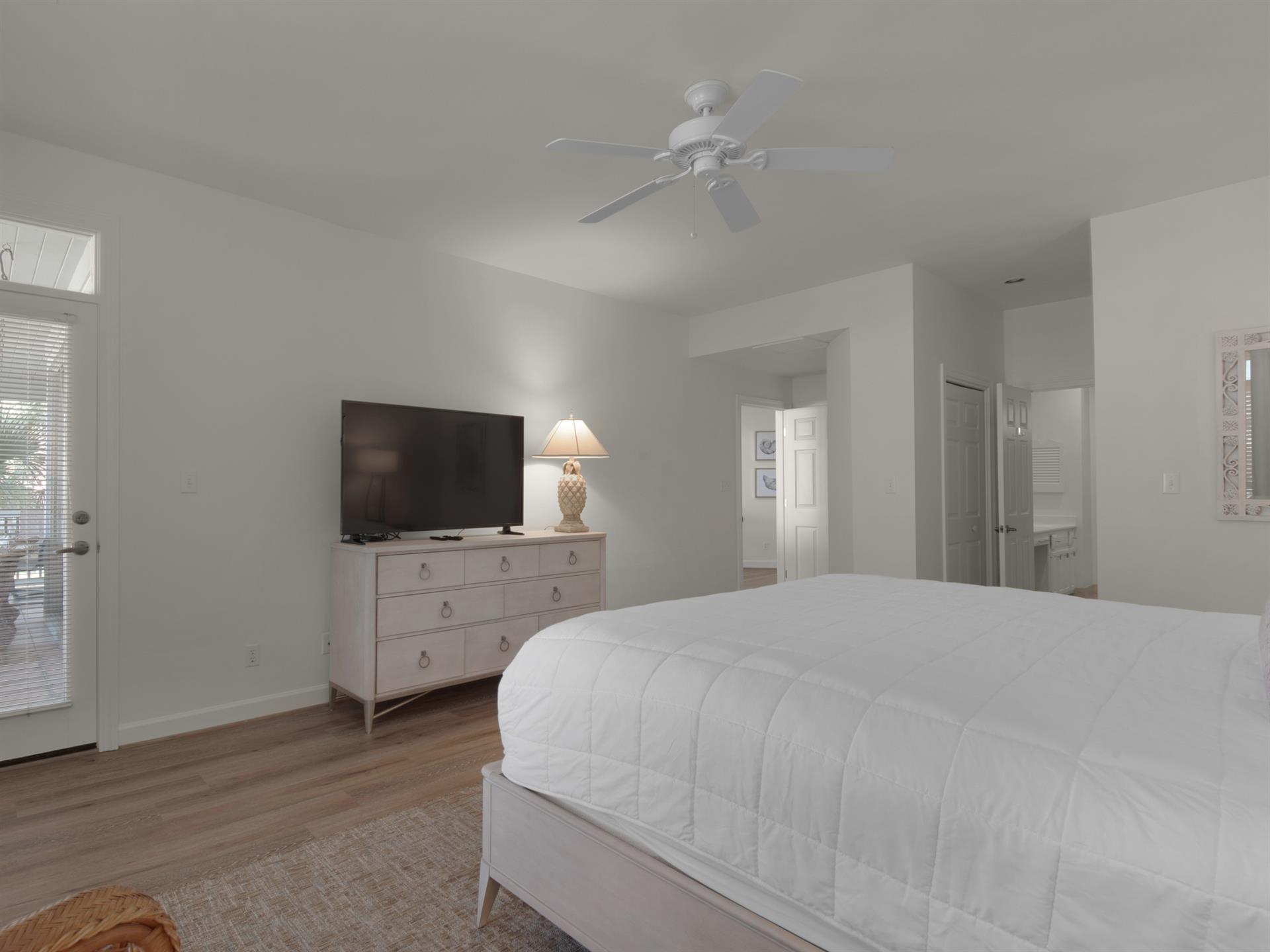 Bedroom 1 with Flat Screen TV