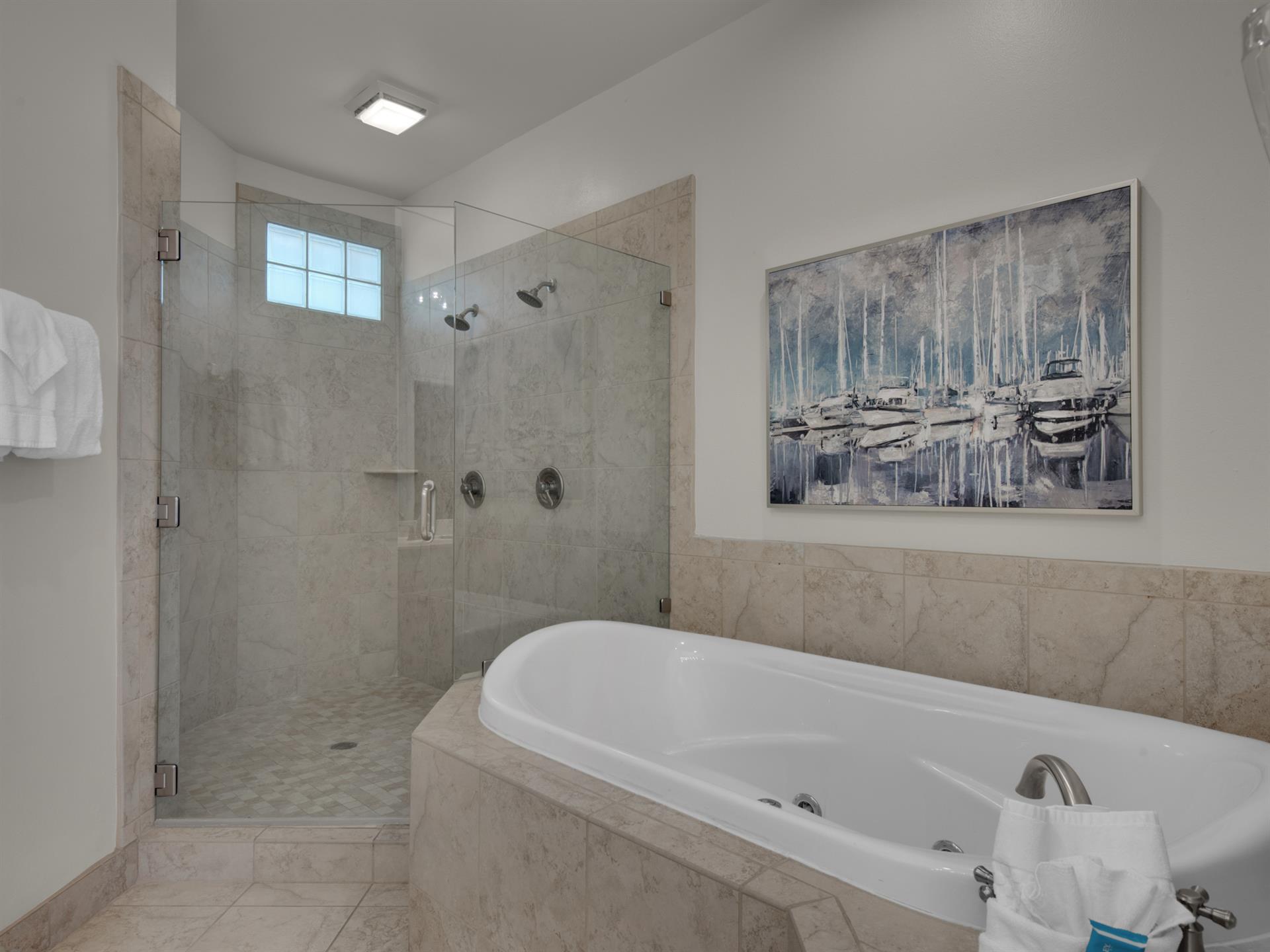 Bathroom 1 With Separate Tub and Shower