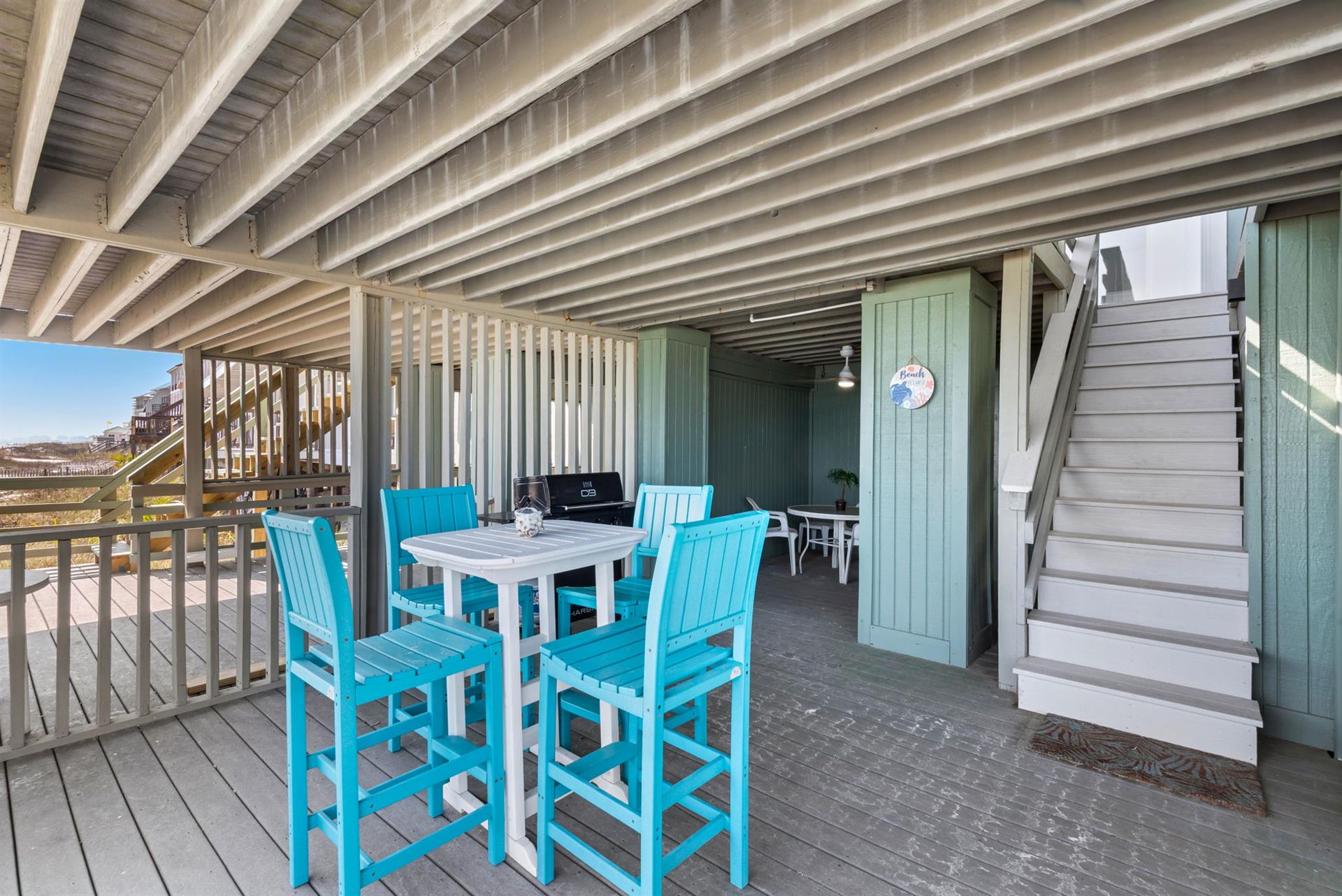 Grill and Dine in Style on the lower level deck