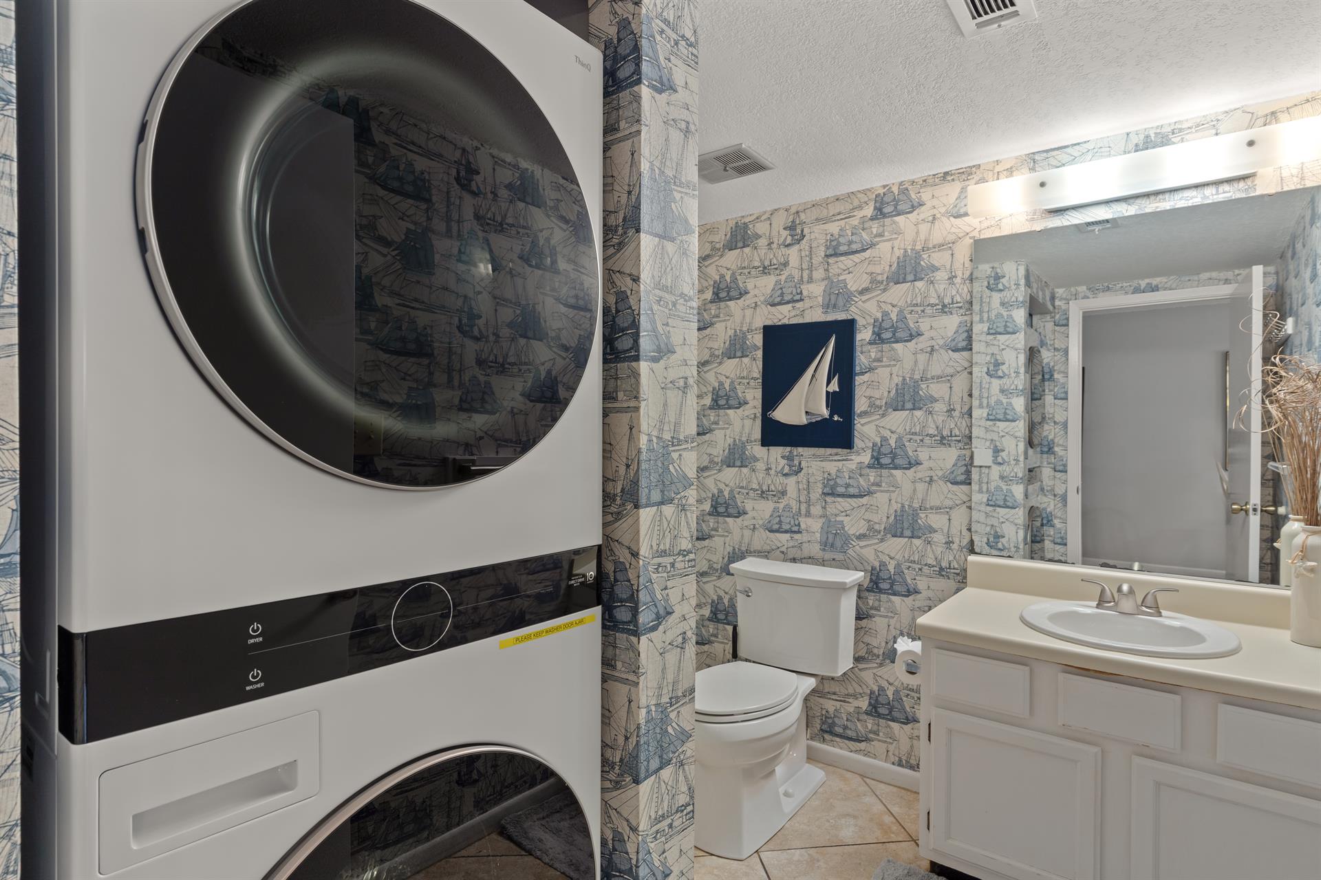 Washer and Dryer on 1st Floor