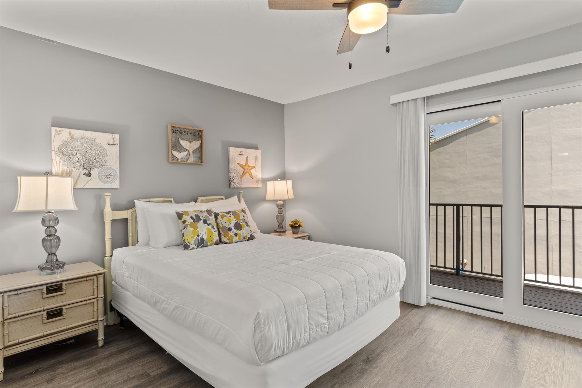 Bedroom 2 with Queen Bed and Balcony