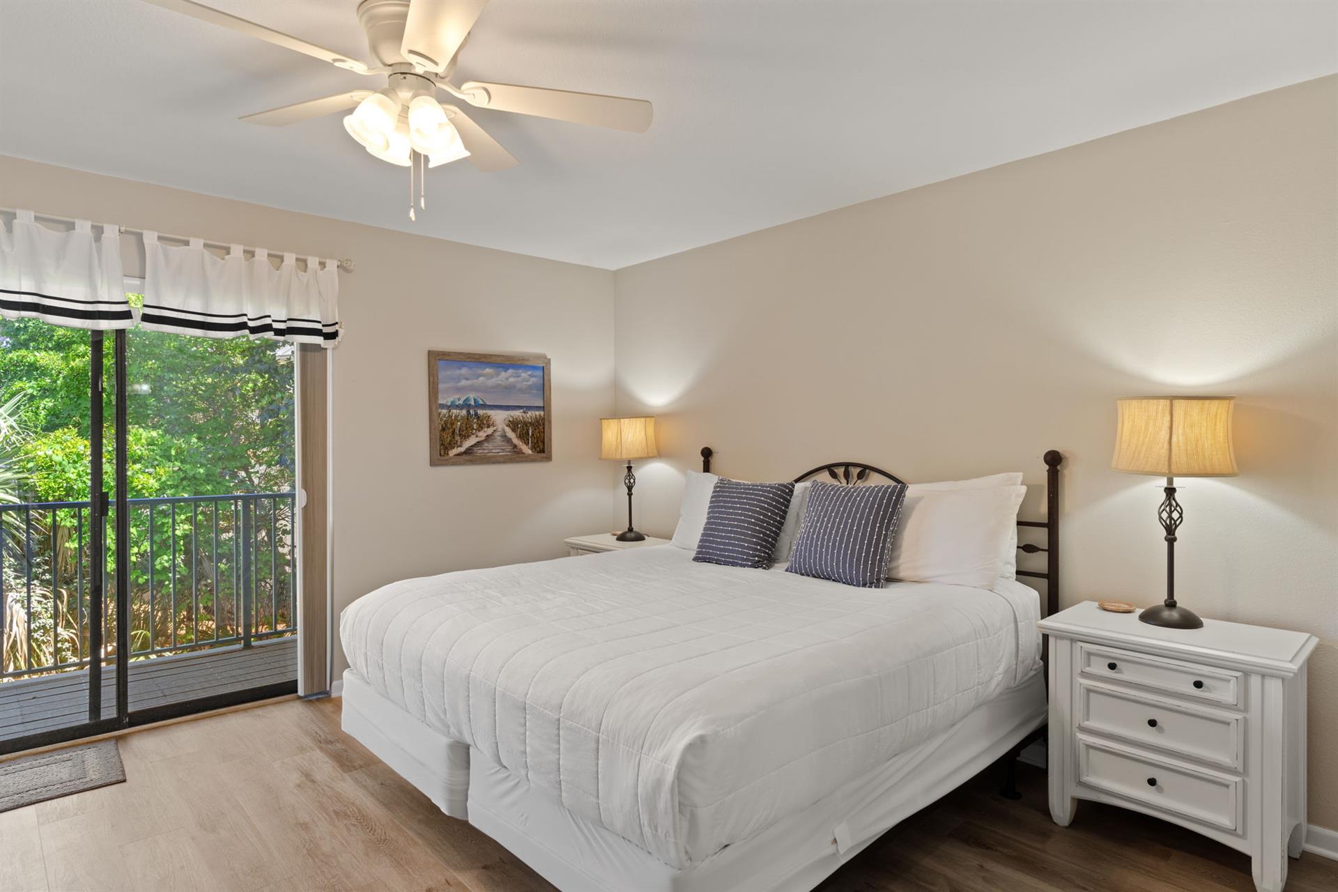 Bedroom 1 with a King Bed and Balcony