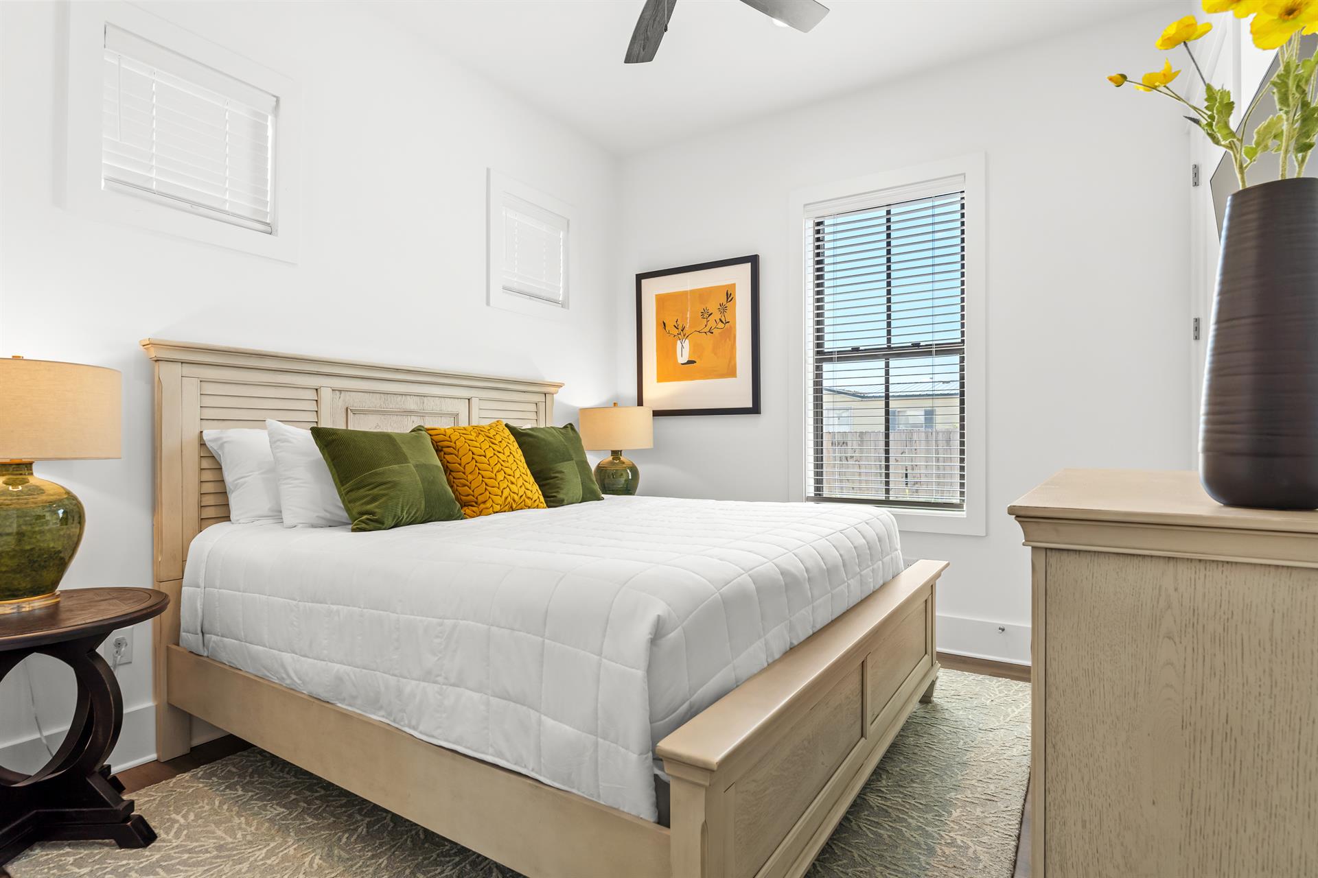 1st floor bedroom 2 with king bed