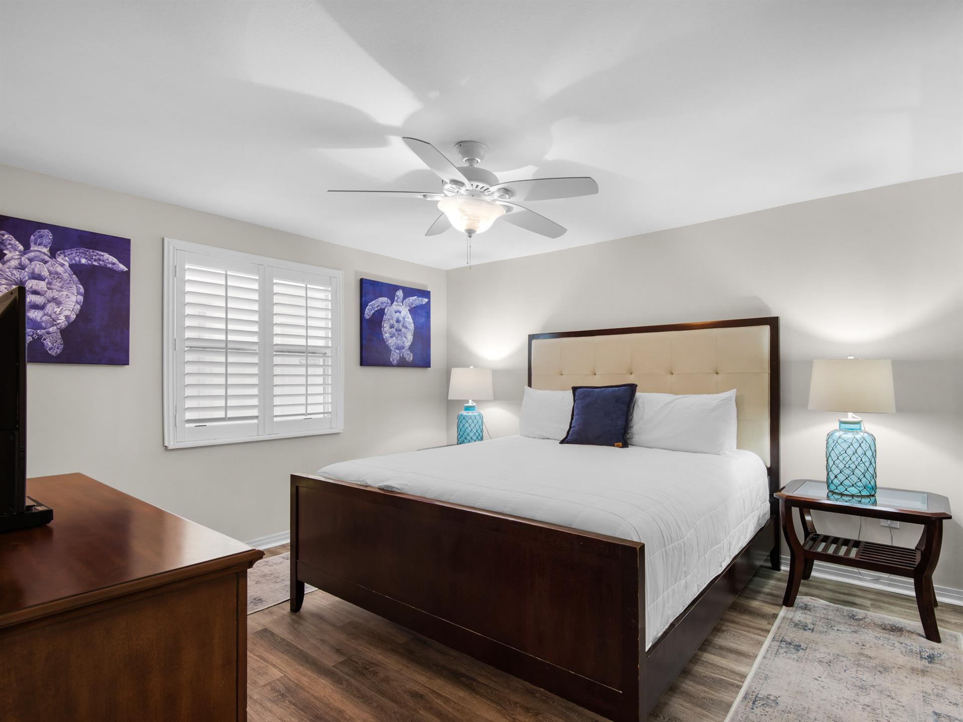 Relax in your serene coastal retreat with crisp linens, calming oceaninspired decor, and soft lighting that invites peaceful sleep after a day of adventure.