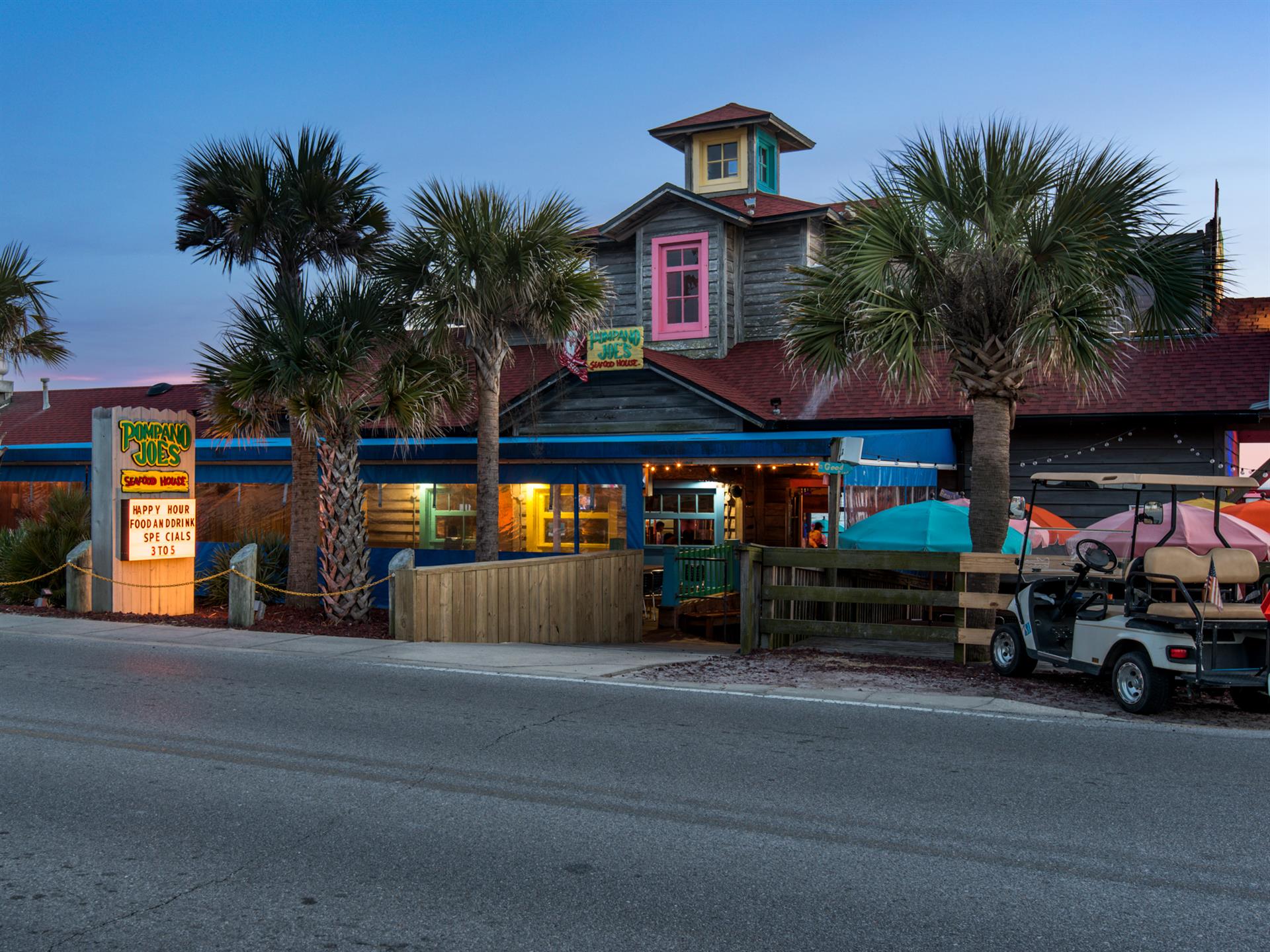 Great food and public beach access