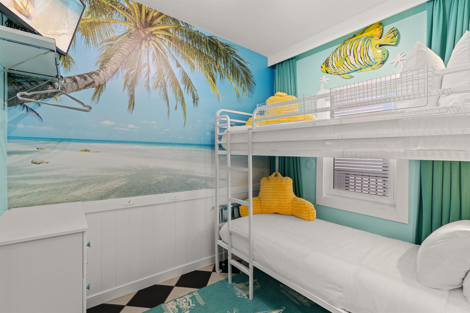 Bedroom 2 with a Triple Bunk