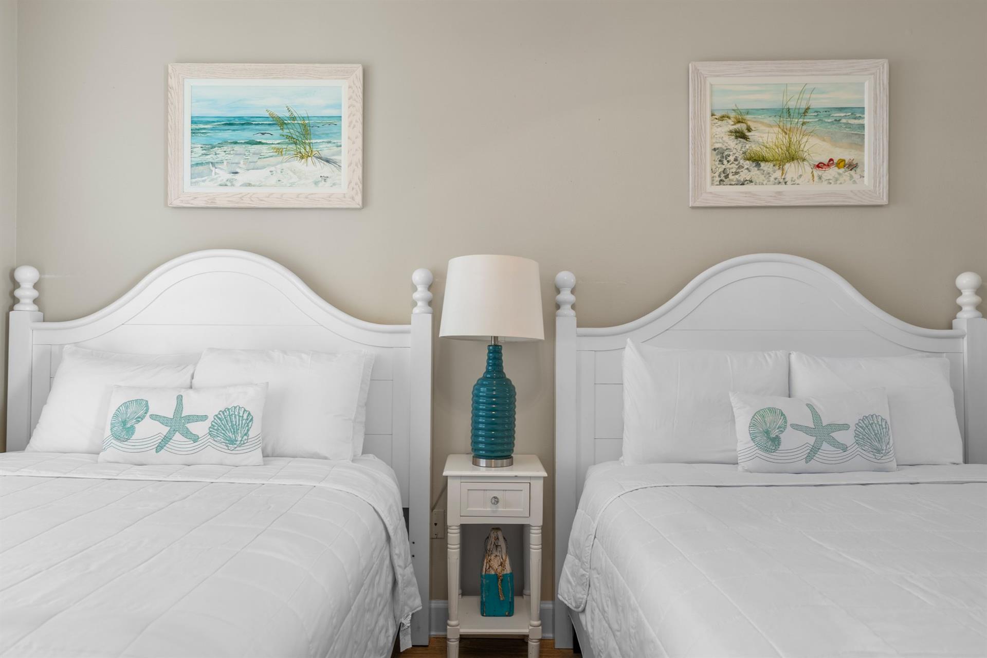 Bedroom 3 Cozy Queen Beds
