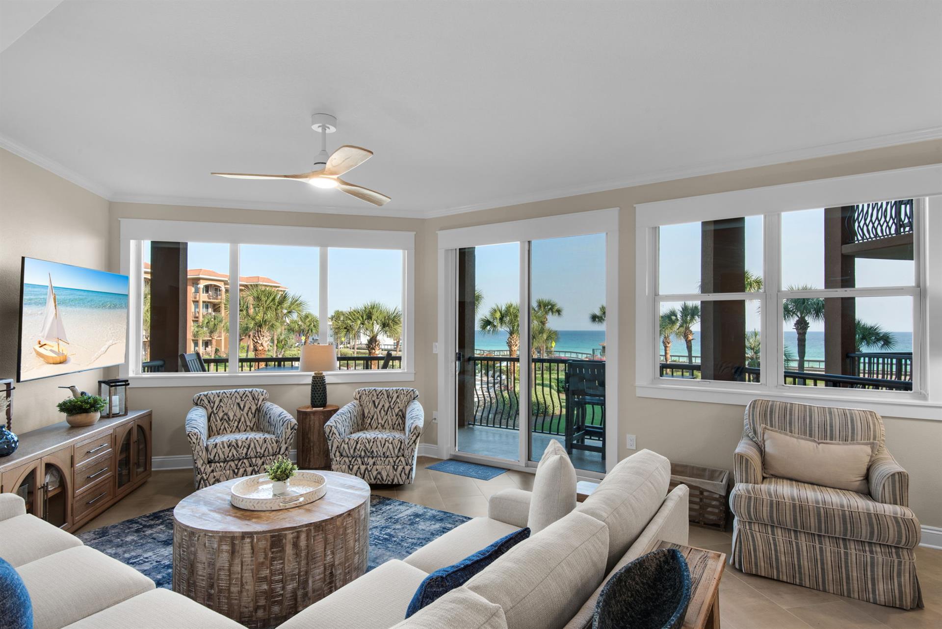 Step into your coastal retreat with stunning gulf views