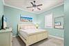 Your coastalinspired bedroom will help you unwind after sunny days exploring.