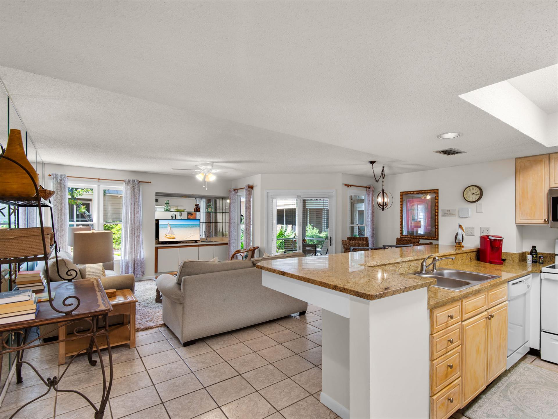 Open Living and Dining Area