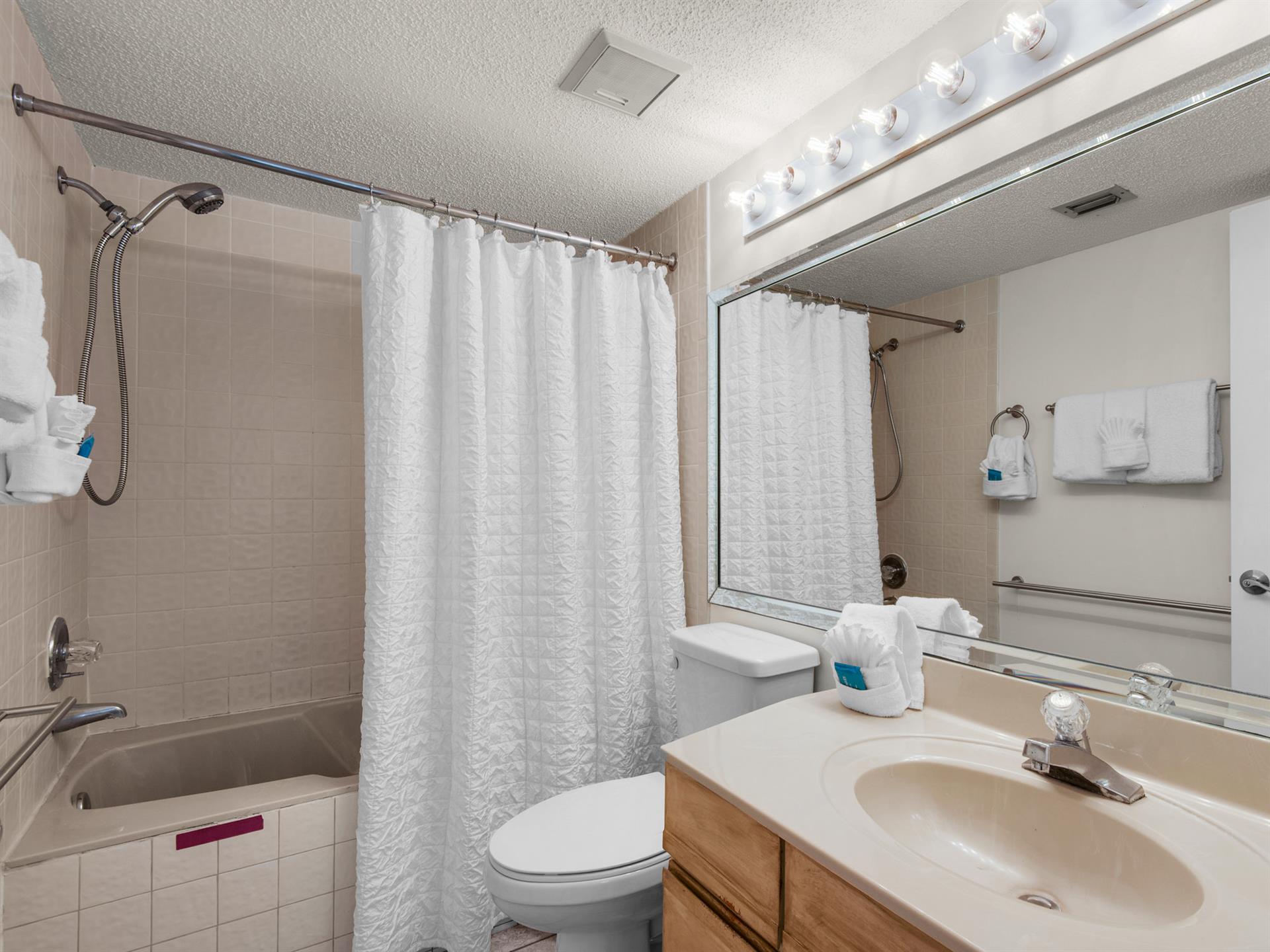 Bathroom 1 with Tub Shower Combo
